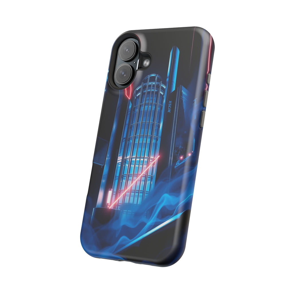 iPhone Midnight Blue And Silver Bauhaus Composition Slim Snap Case · iPhone Case