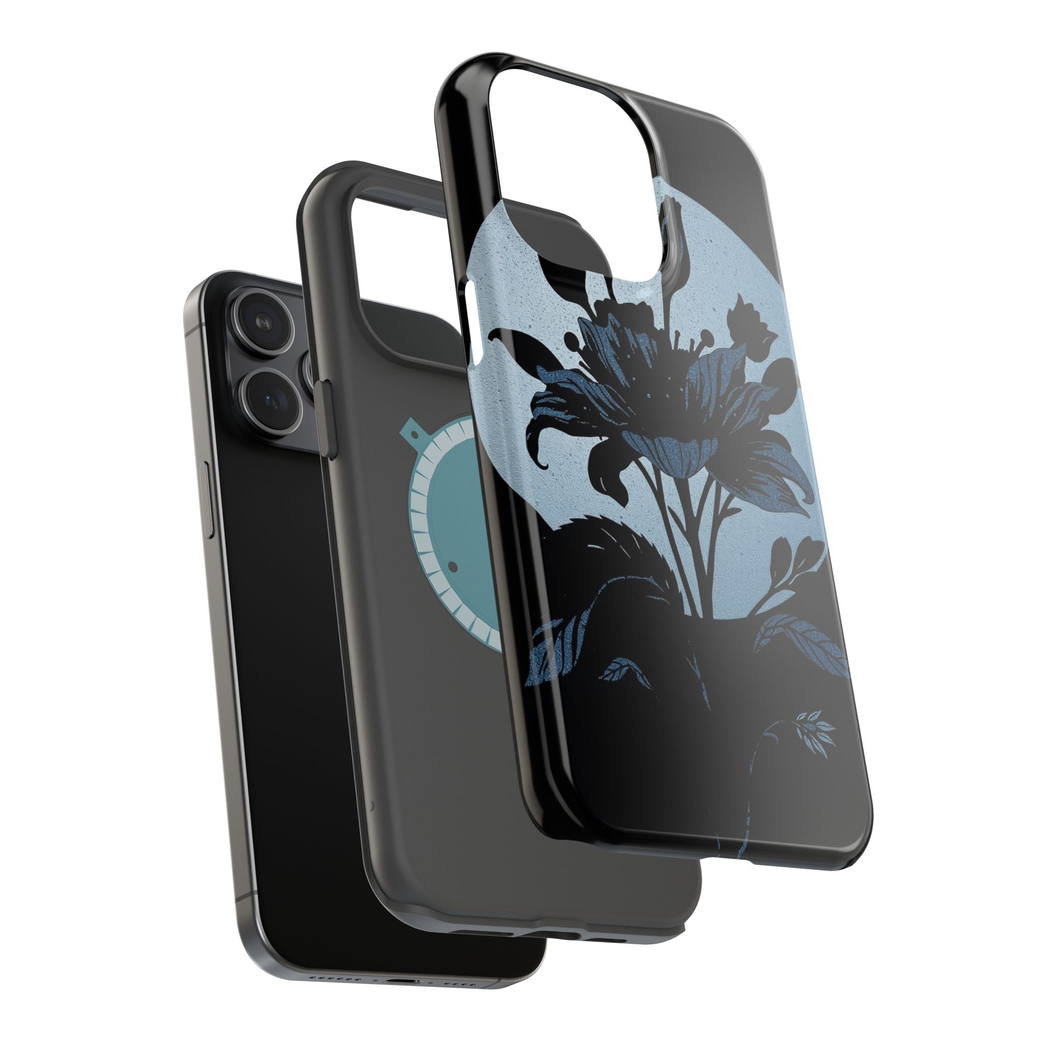iPhone Radiant Floral Silhouette Design Slim Everyday Designer Case · iPhone Cas