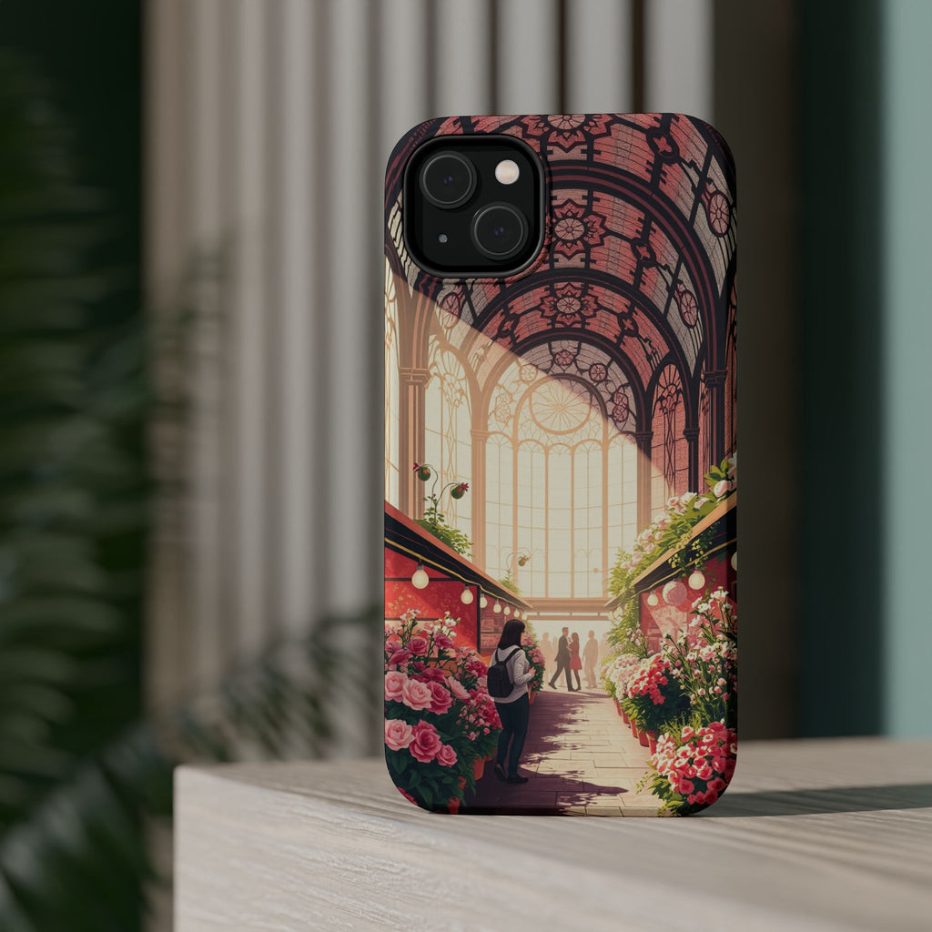 iPhone Flower Market Stained Glass Bold Modern Everyday Snap Case · iPhone Case