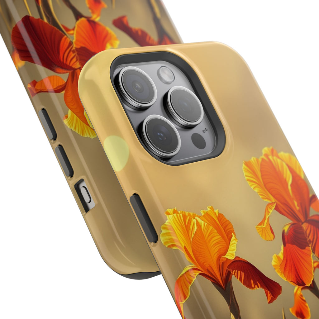 iPhone Iris Garden Gold Foil Luxury Slim Everyday Designer Case · iPhone Case