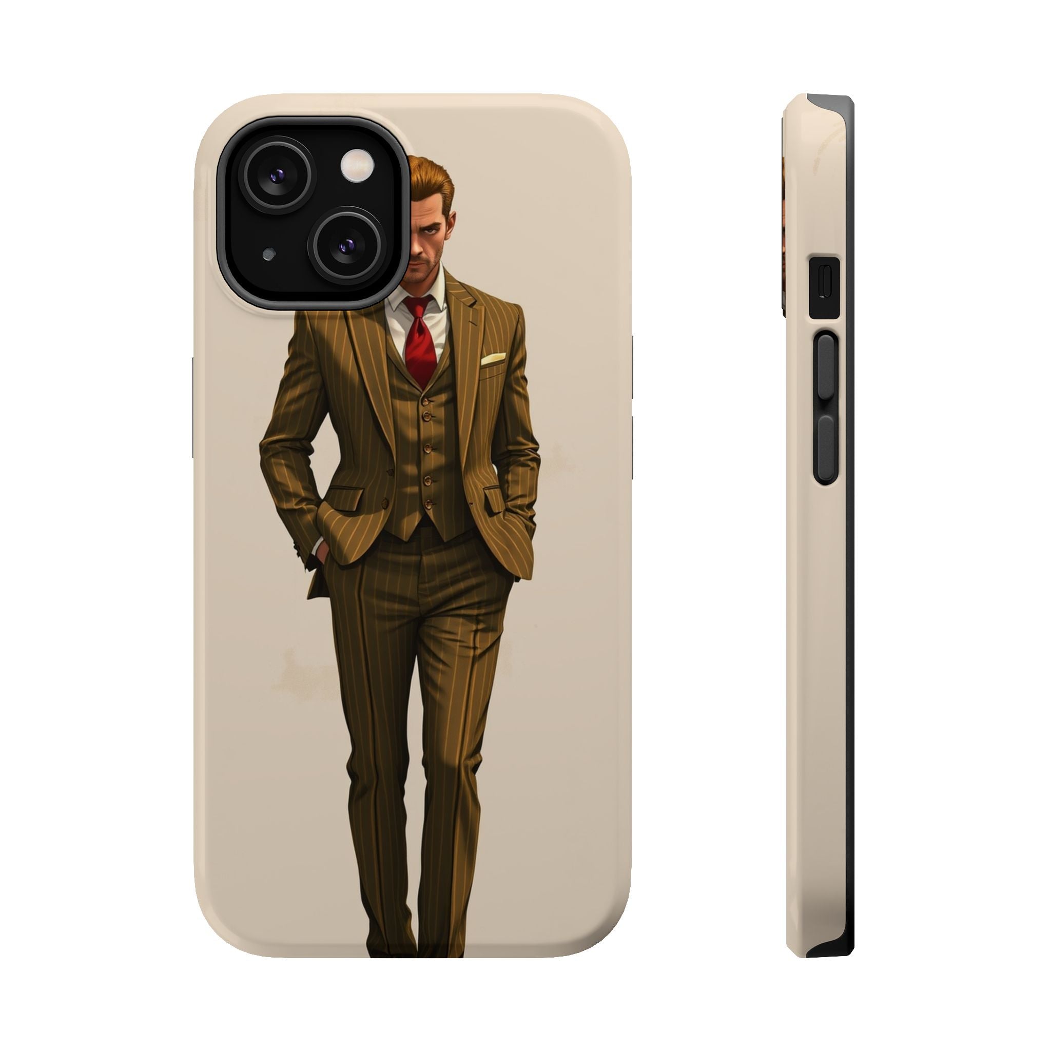 iPhone Pinstripe Suit Grunge Distressed Slim Everyday Designer Case · iPhone Cas