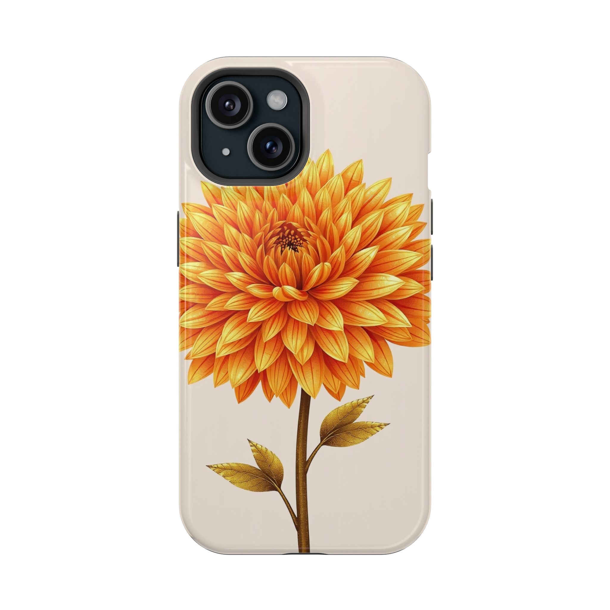 iPhone Chrysanthemum Classic Gold Foil Luxury Slim iPhone Everyday · iPhone Case
