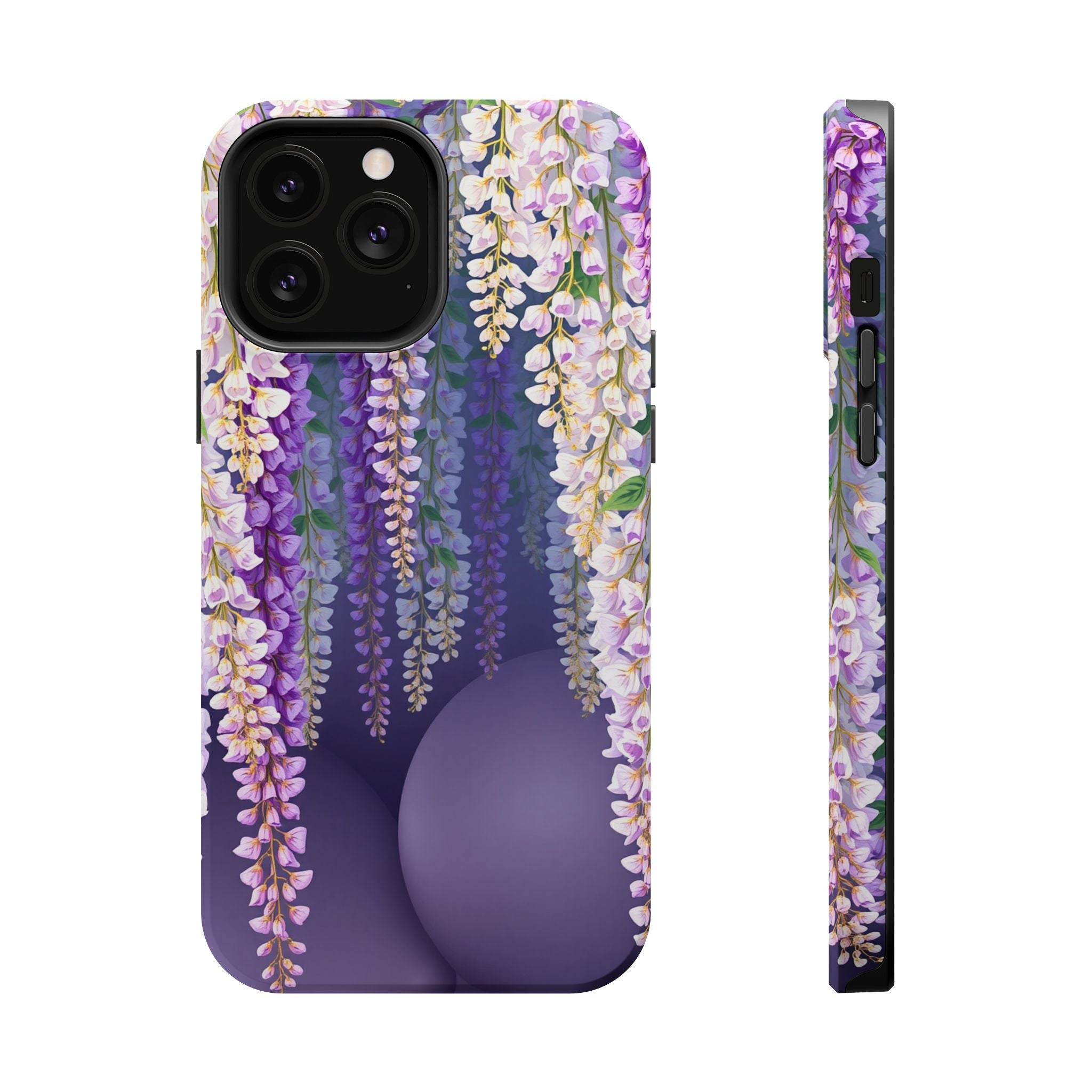 iPhone Mint And Blush Wisteria Cascade Slim Everyday Designer Case · iPhone Case