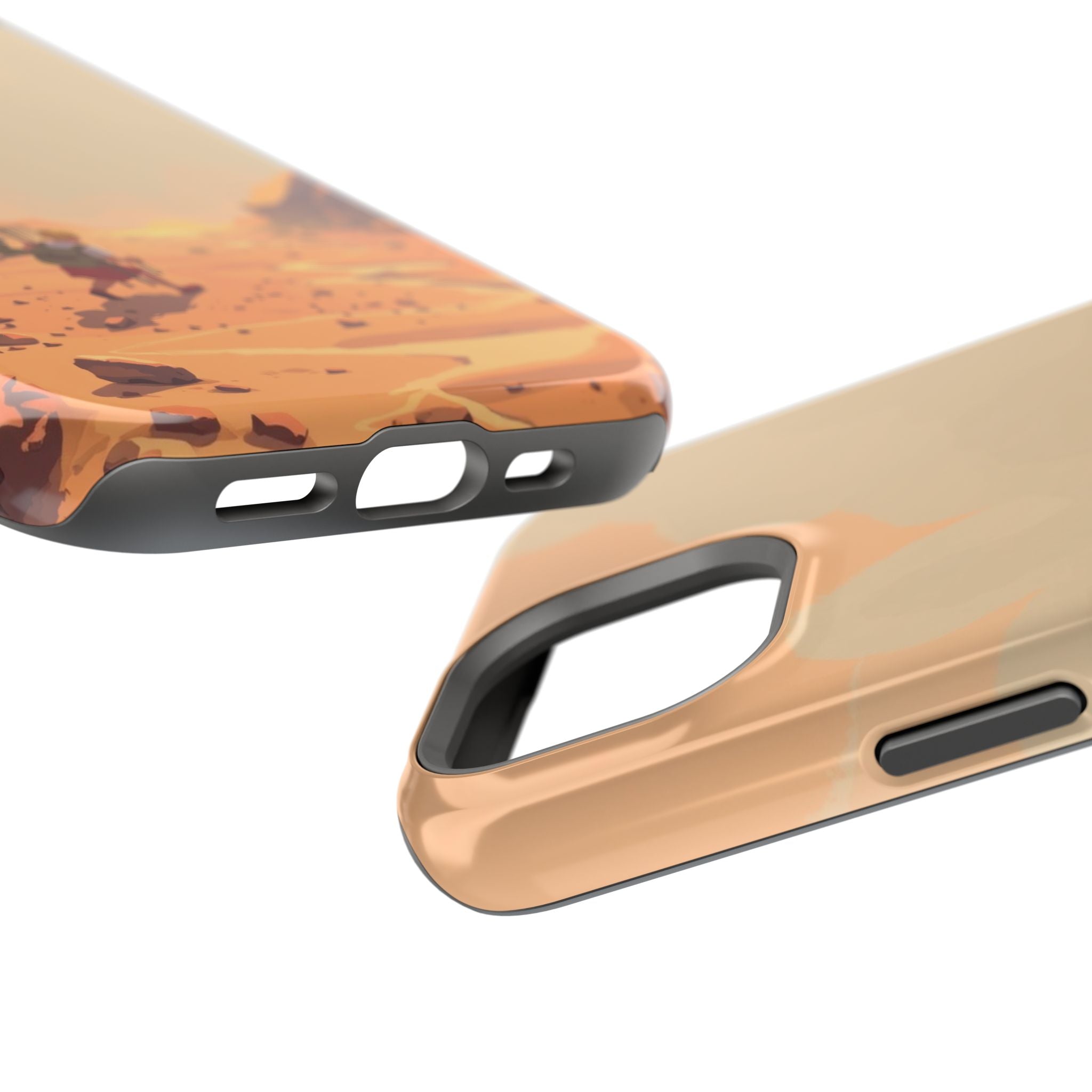 iPhone Burnt Orange And Sand Barely Surviving Slim Everyday Designer Case · iPho