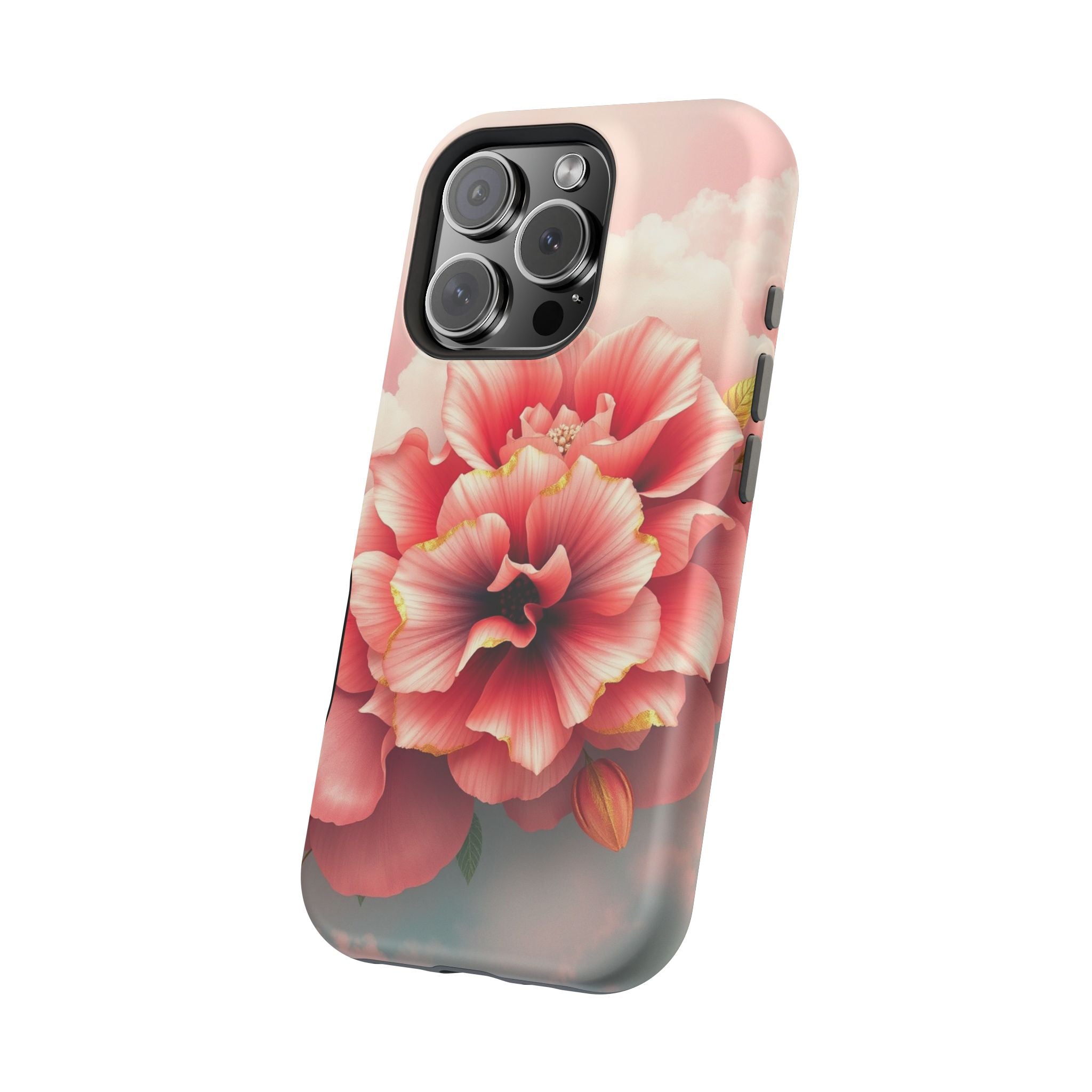 iPhone Pastel Floral Cloud Gold Foil Luxury Slim iPhone Everyday · iPhone Case