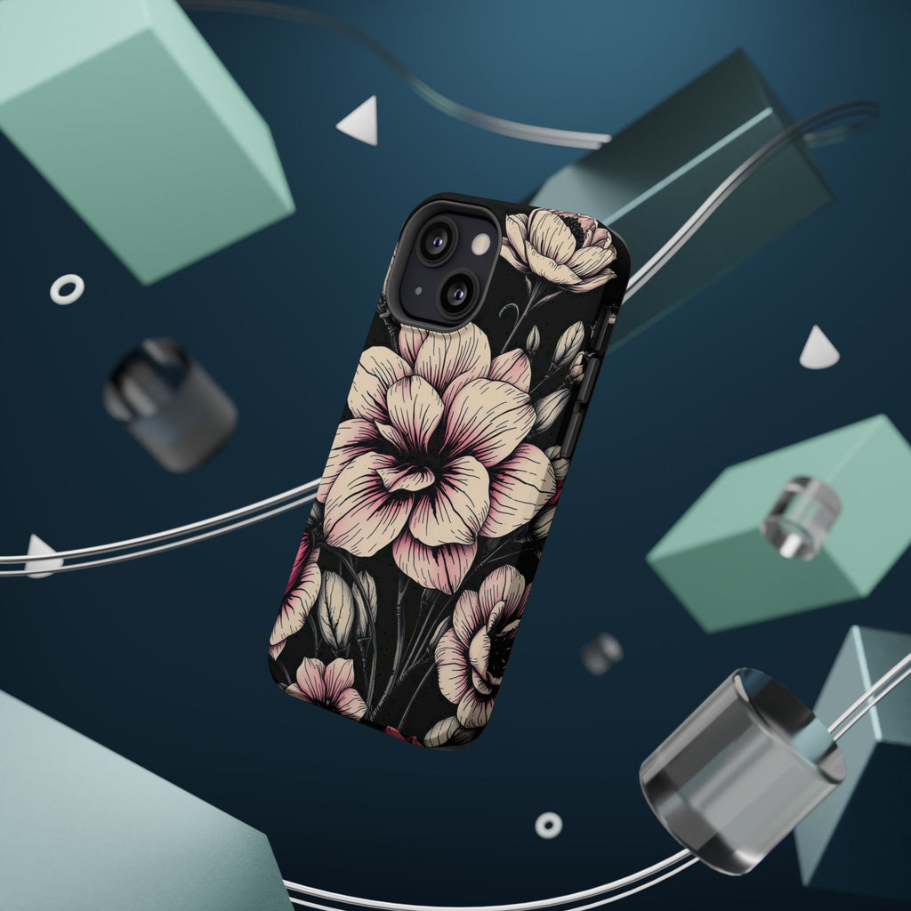 iPhone Floral Dark Academia Gothic Ink Slim Everyday Designer Case · iPhone Case