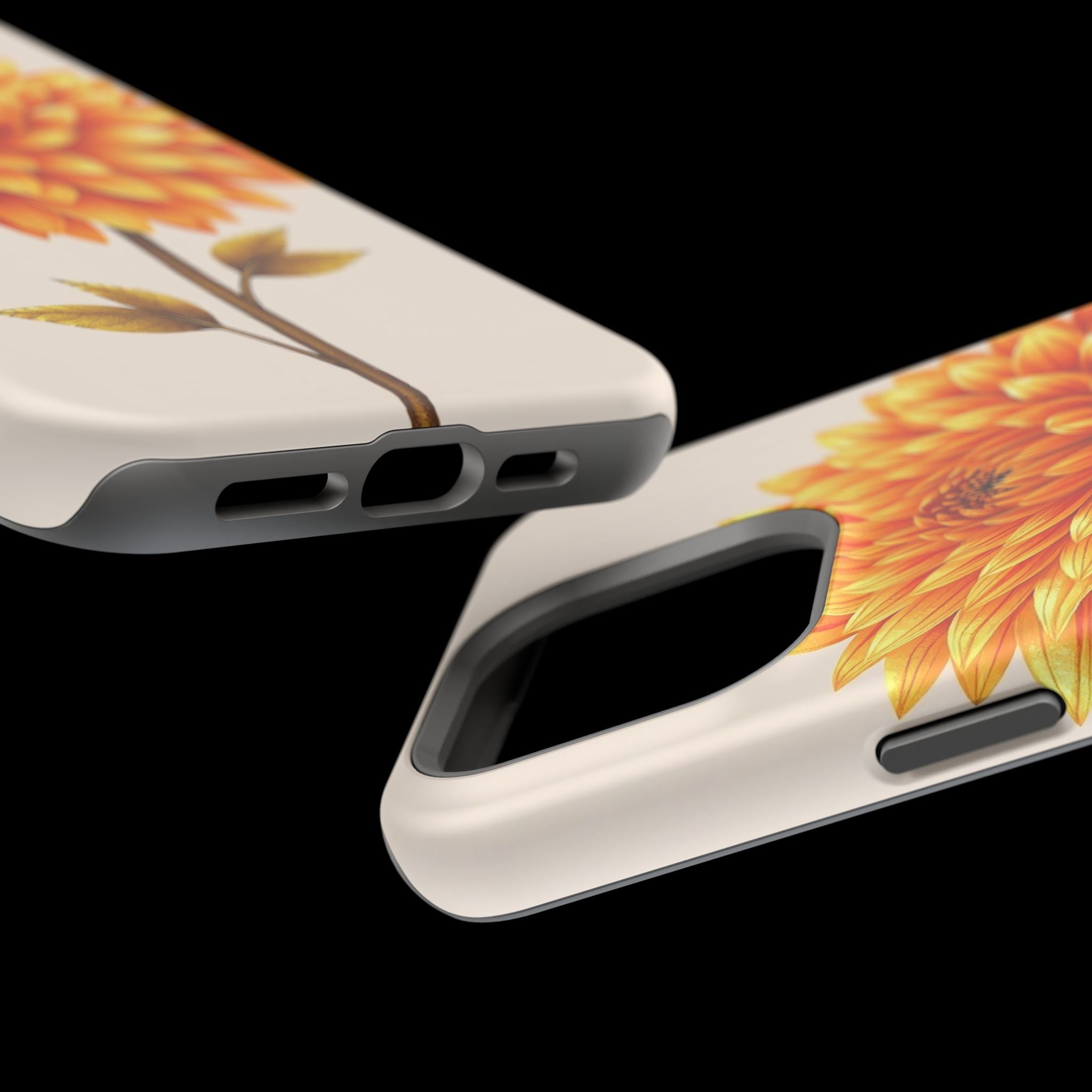 iPhone Chrysanthemum Classic Gold Foil Luxury Slim iPhone Everyday · iPhone Case