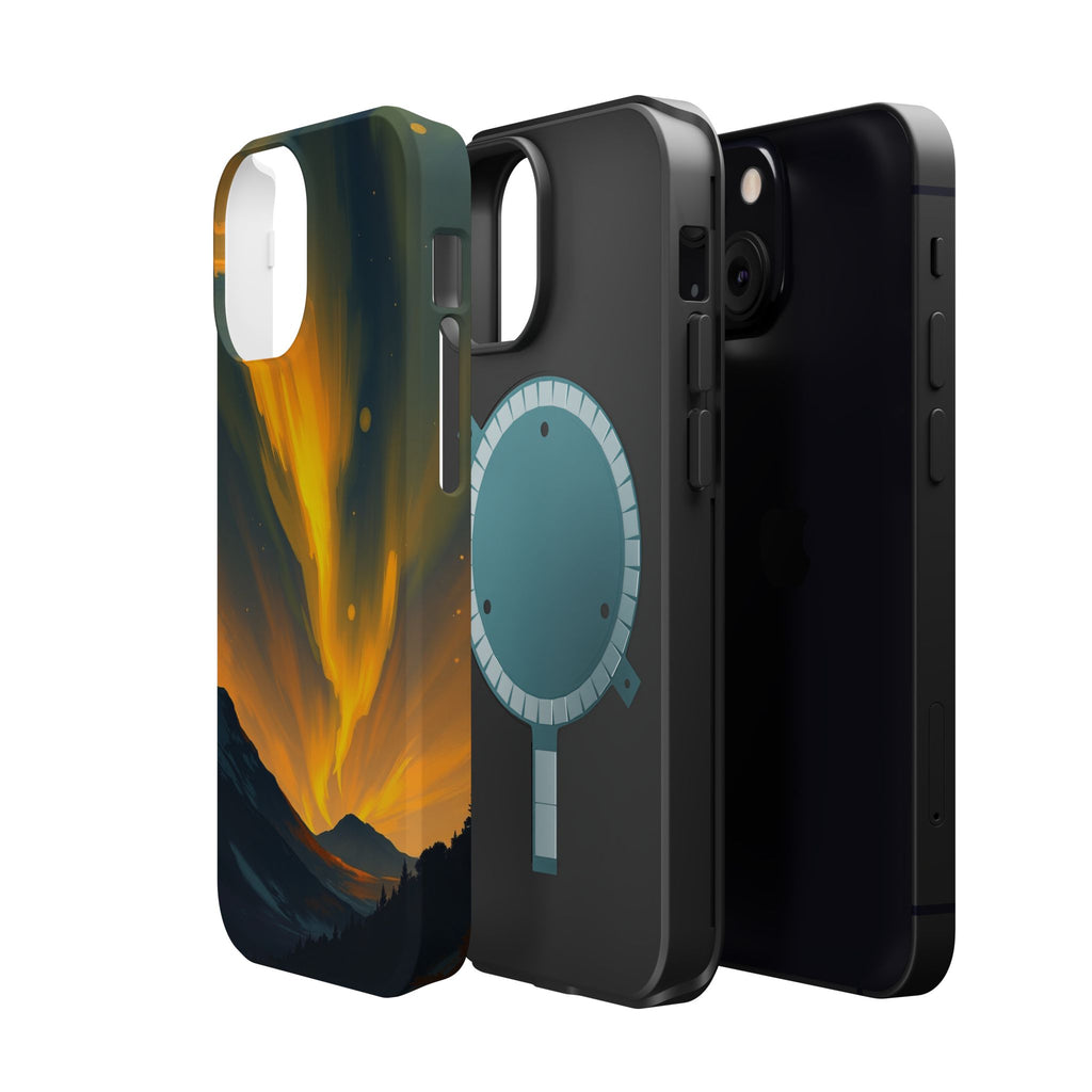 iPhone Serene Northern Lights Design Slim Everyday Designer Case · iPhone Case