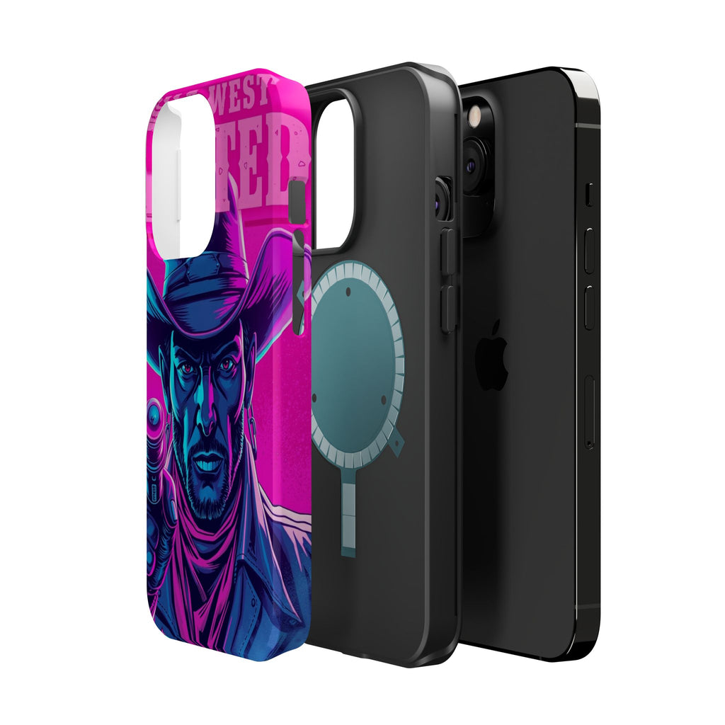iPhone Wild West Wanted Neon Cyberpunk Slim Everyday Designer Case · iPhone Case