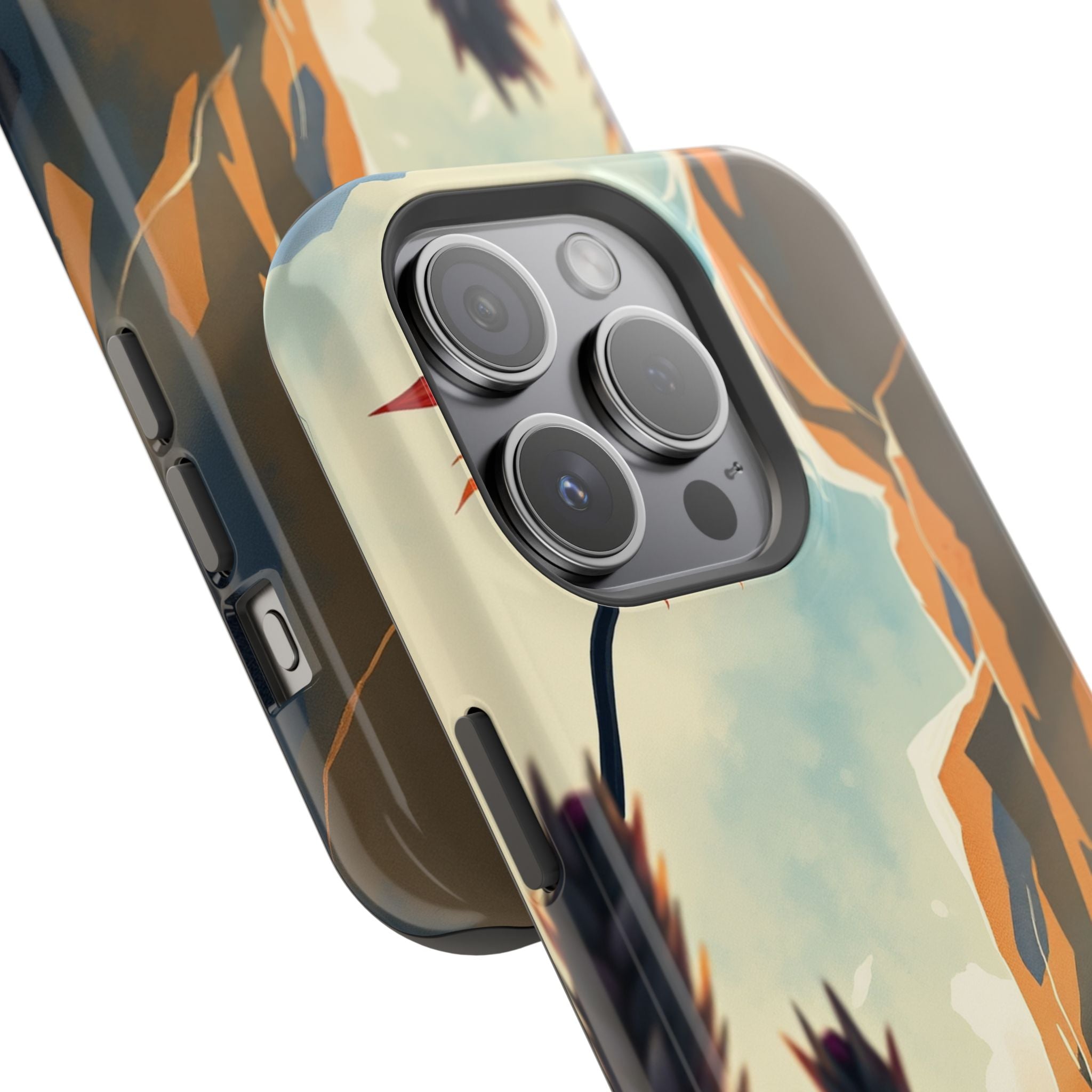 iPhone Bud Burst Vibrant Watercolor Artistic Everyday Cas Slim Snap Case · iPhon