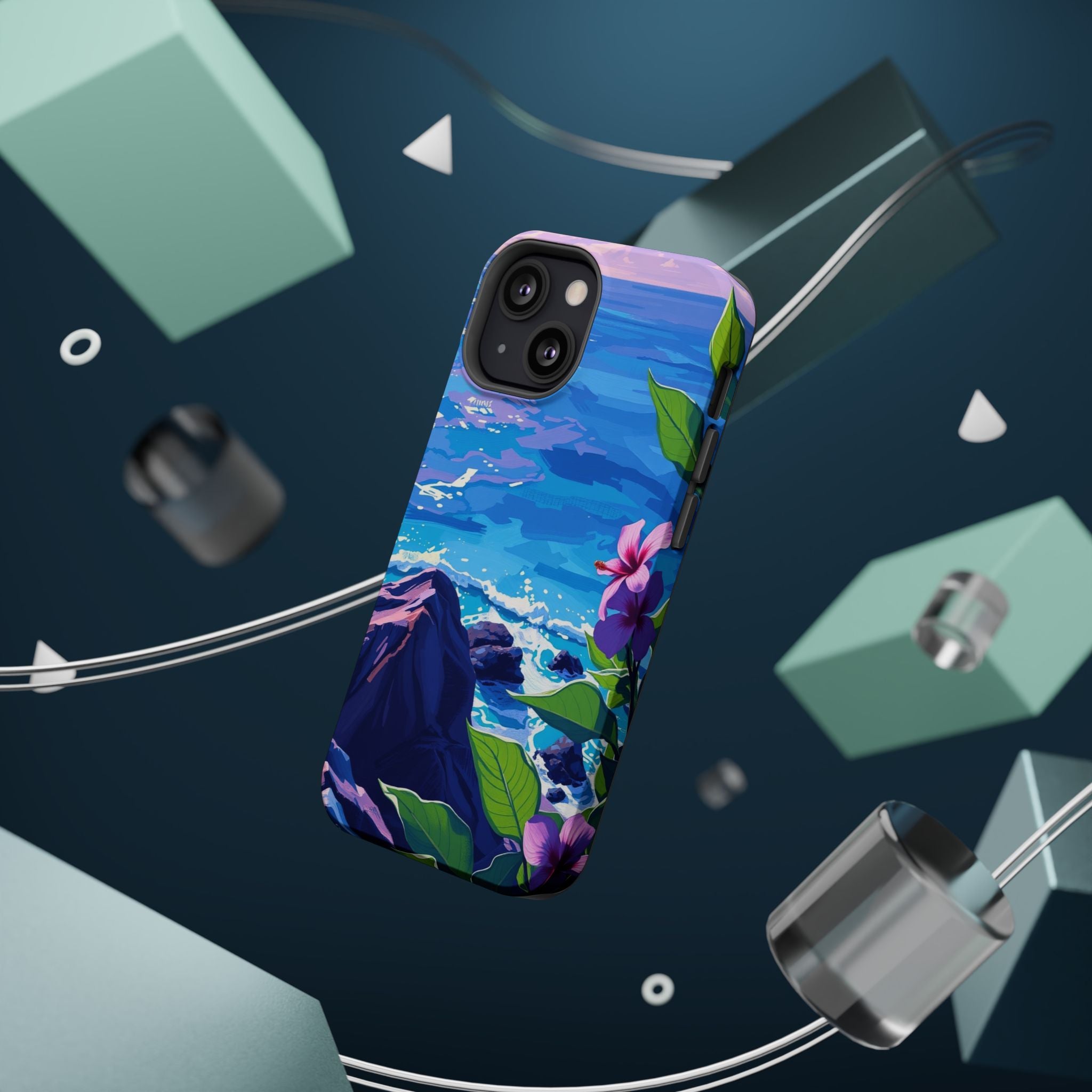 iPhone Hibiscus Coast Enchanted Art Slim Everyday Designer Case · iPhone Case