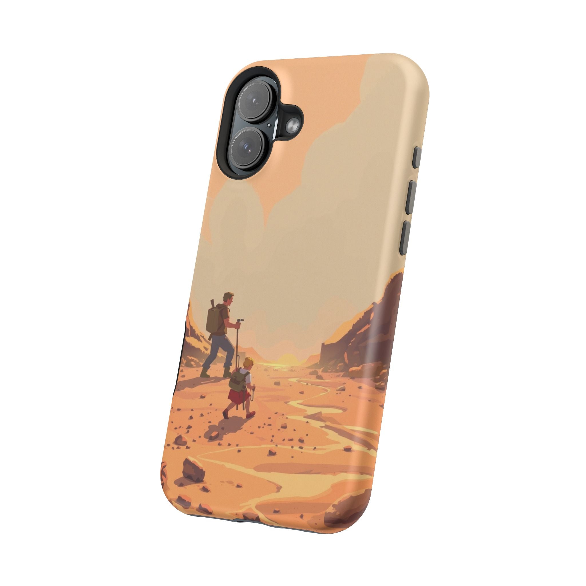 iPhone Burnt Orange And Sand Barely Surviving Slim Everyday Designer Case · iPho