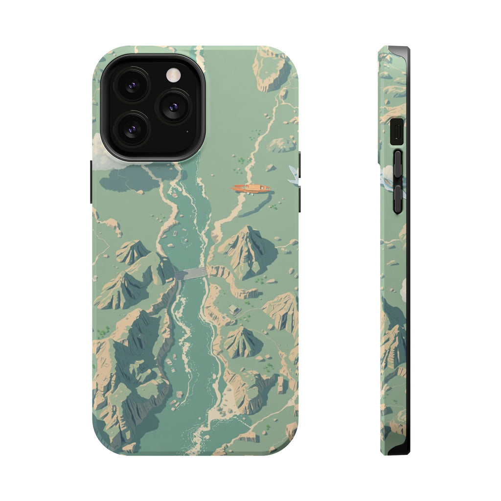 iPhone River Delta Aerial Pixel Art -Bit Slim Everyday iPhone Designer · iPhone