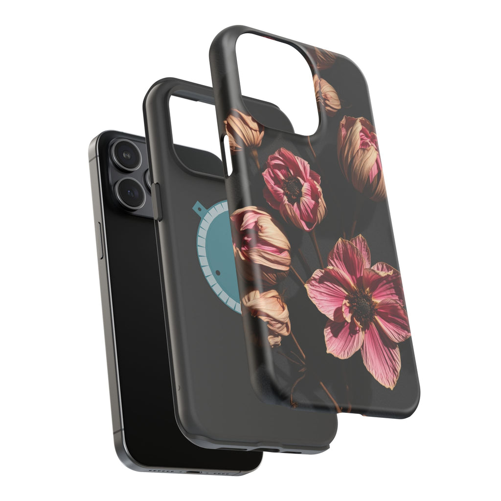 iPhone Dried Flower Flat Lay Electric Art Slim Snap Case · iPhone Case