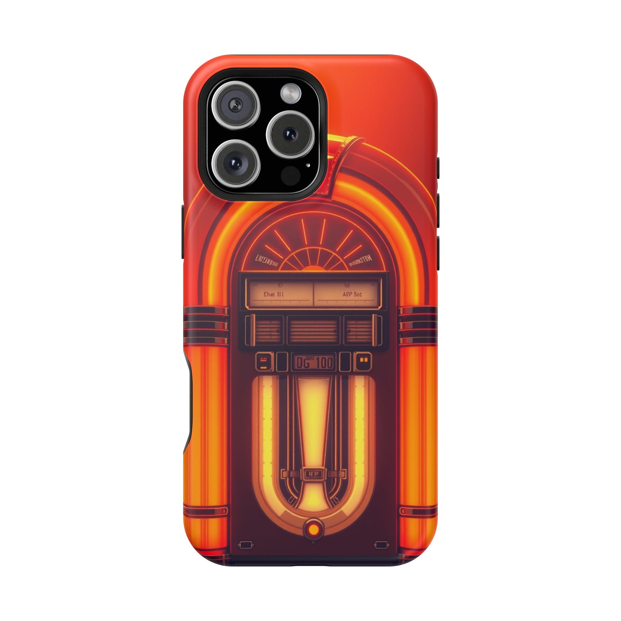 iPhone Jukebox Glow Neon Cyberpunk Bold Modern Everyday Snap Case · iPhone Case