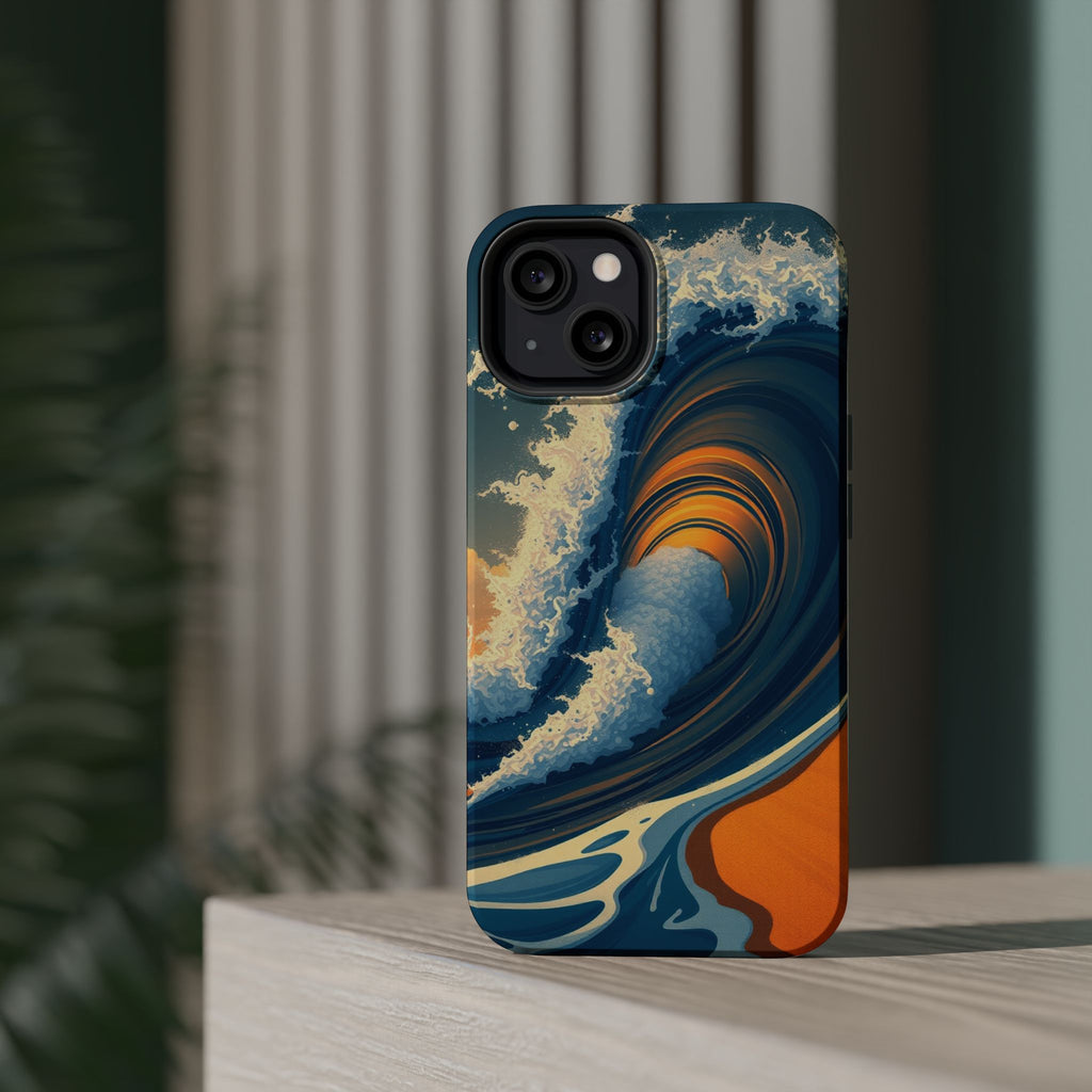 iPhone Ocean Wave Crash Dark Academia Slim Everyday Designer Case · iPhone Case