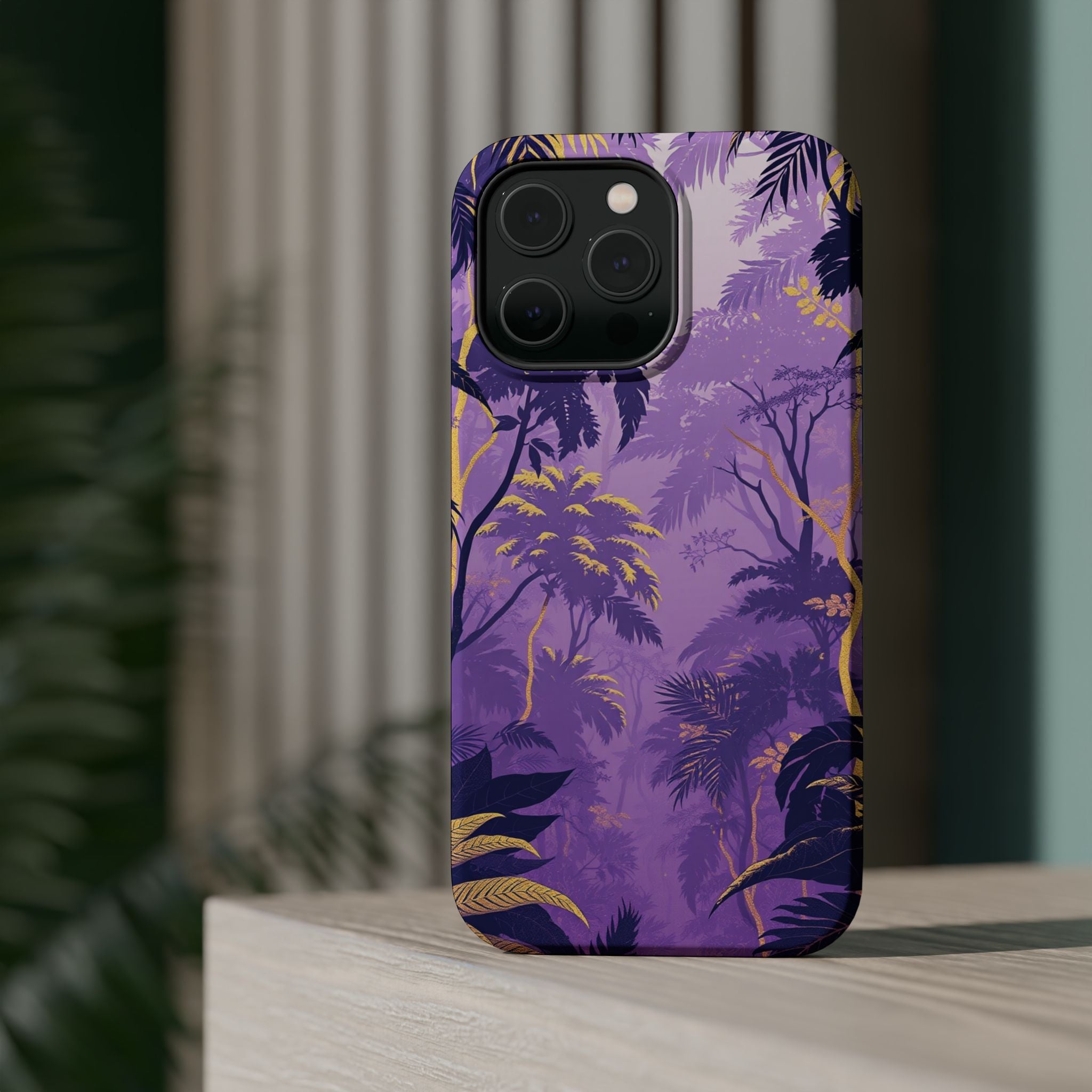 iPhone Lavender And Pearl Rainforest Canopy Soft iPhone 14 Finish · iPhone Case