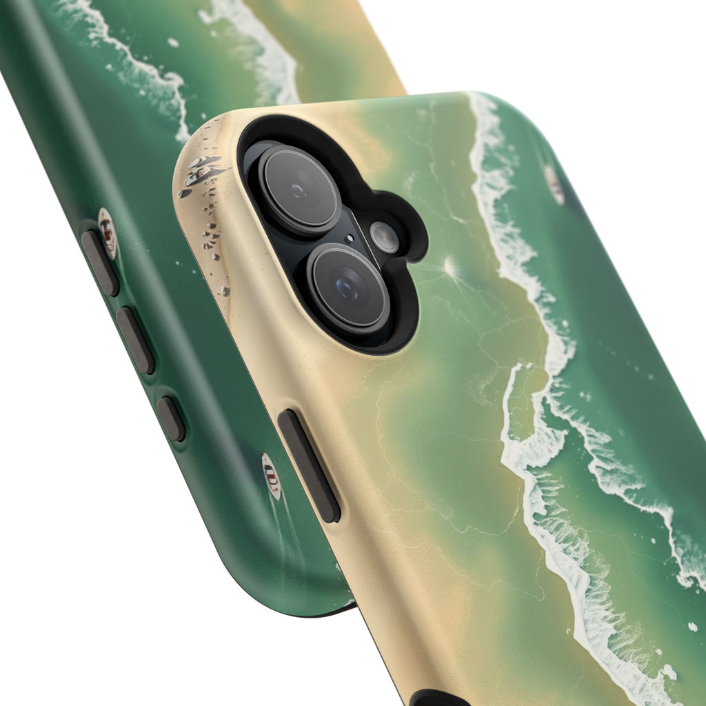 iPhone Shoreline Aerial Bold Art Bold Modern Everyday Snap Case · iPhone Case