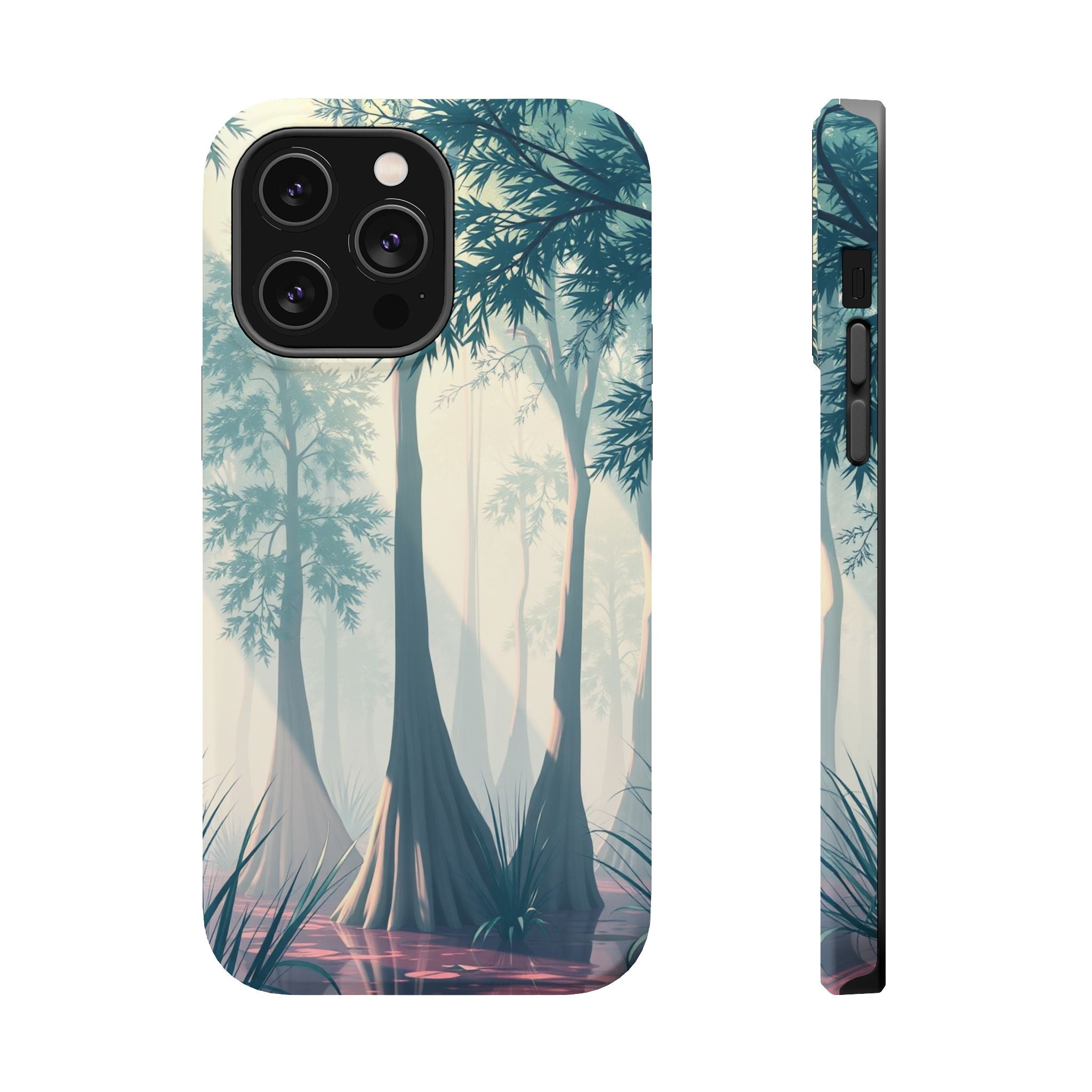 iPhone Mint And Blush Cypress Swamp Slim Everyday Designer Case · iPhone Case