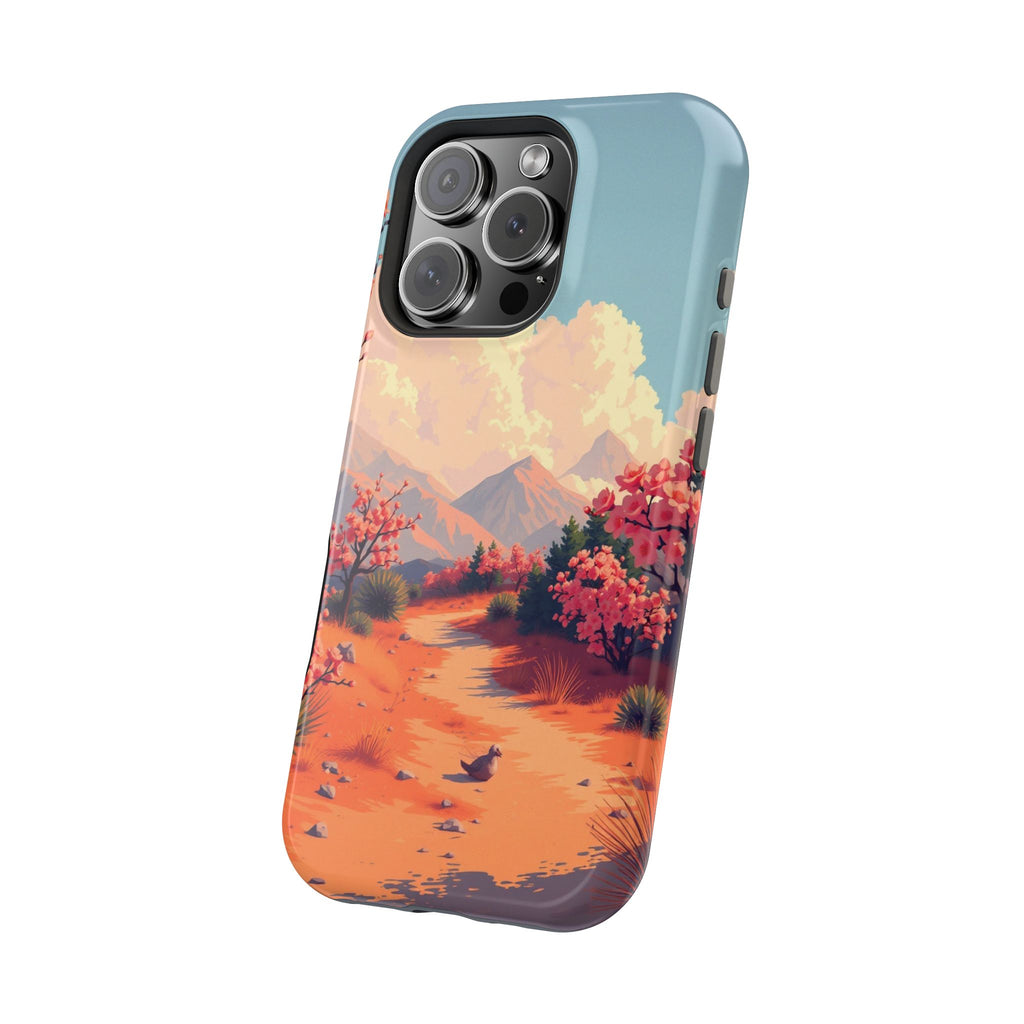 iPhone Burnt Orange And Sand Blossom Trail Slim iPhone Everyday · iPhone Case