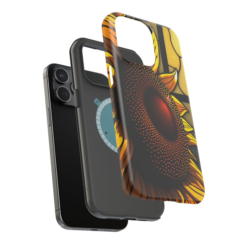 iPhone Sunflower Pop Stained Glass Bold Modern Everyday Snap Case · iPhone Case