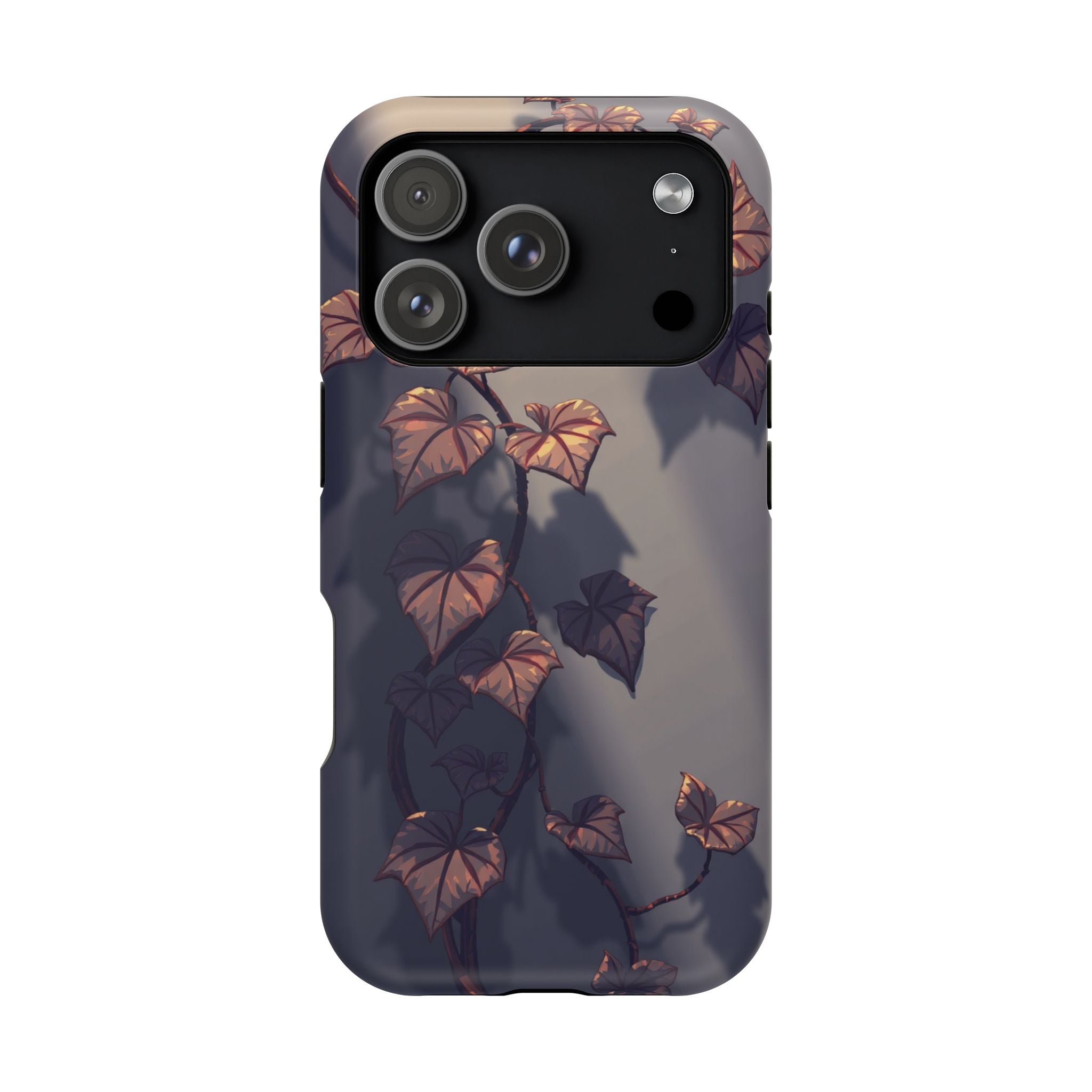 iPhone Charcoal And Copper Art Nouveau Vine Soft iPhone 13 Finish · iPhone Case