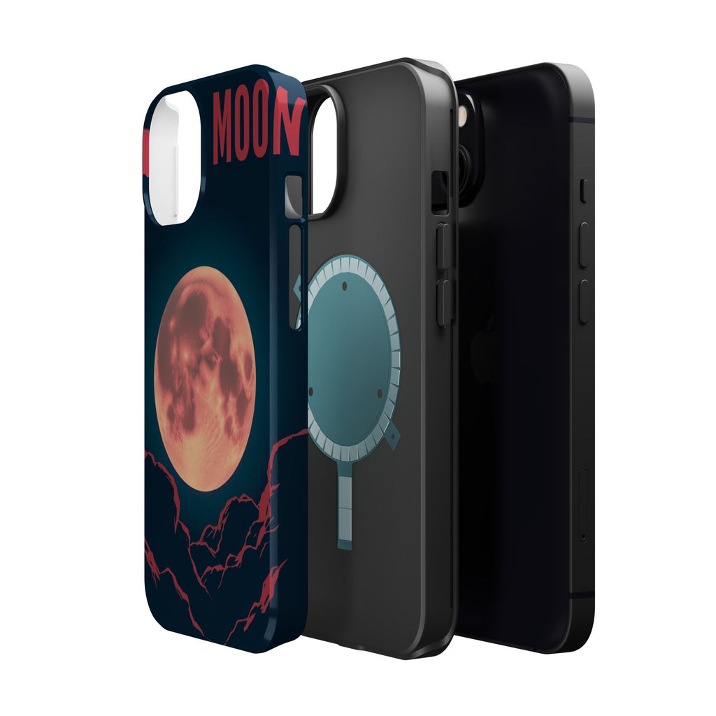 iPhone Blood Moon Rise Vintage Retro Poster Slim Everyday Designer Case · iPhone