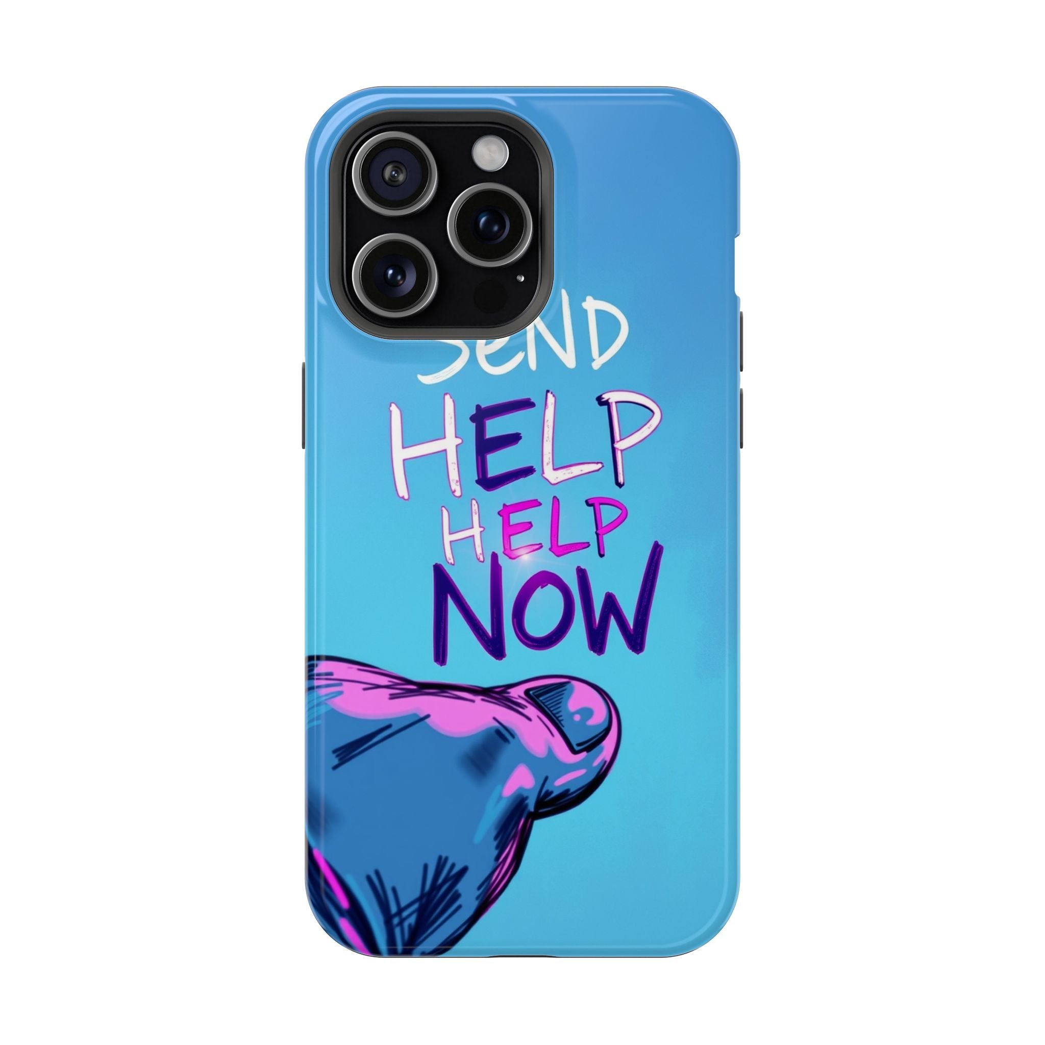 iPhone Radiant Send Help Now Design Slim Everyday Designer Case · iPhone Case