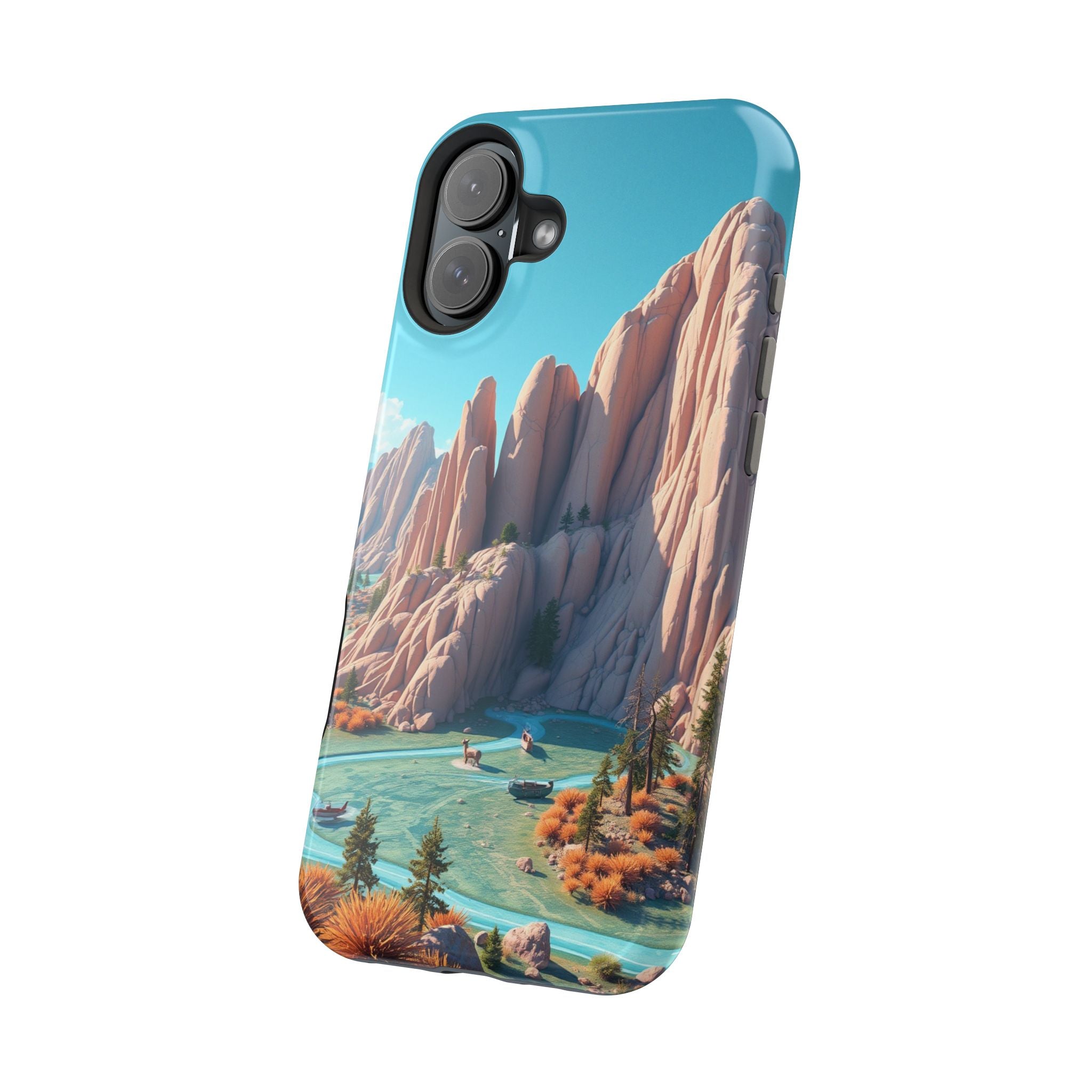 iPhone Pine Ridge Electric Art Slim Everyday Designer Case · iPhone Case