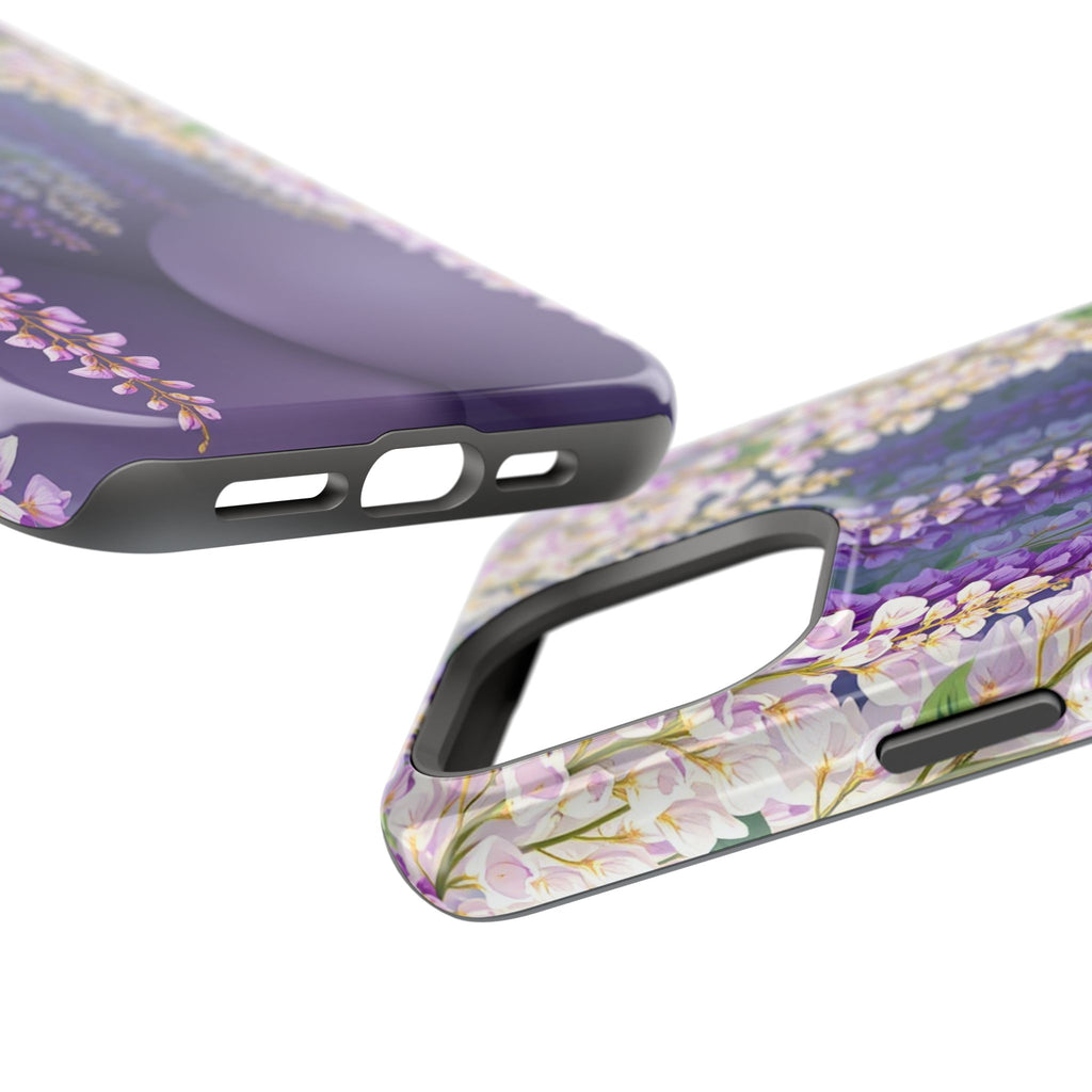 iPhone Mint And Blush Wisteria Cascade Slim Everyday Designer Case · iPhone Case