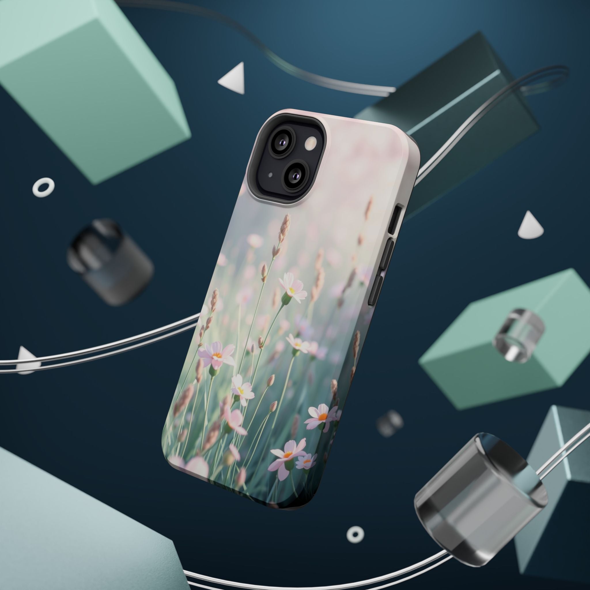 iPhone Spring Meadow Pastel Kawaii Bold Modern Everyday Snap Case · iPhone Case