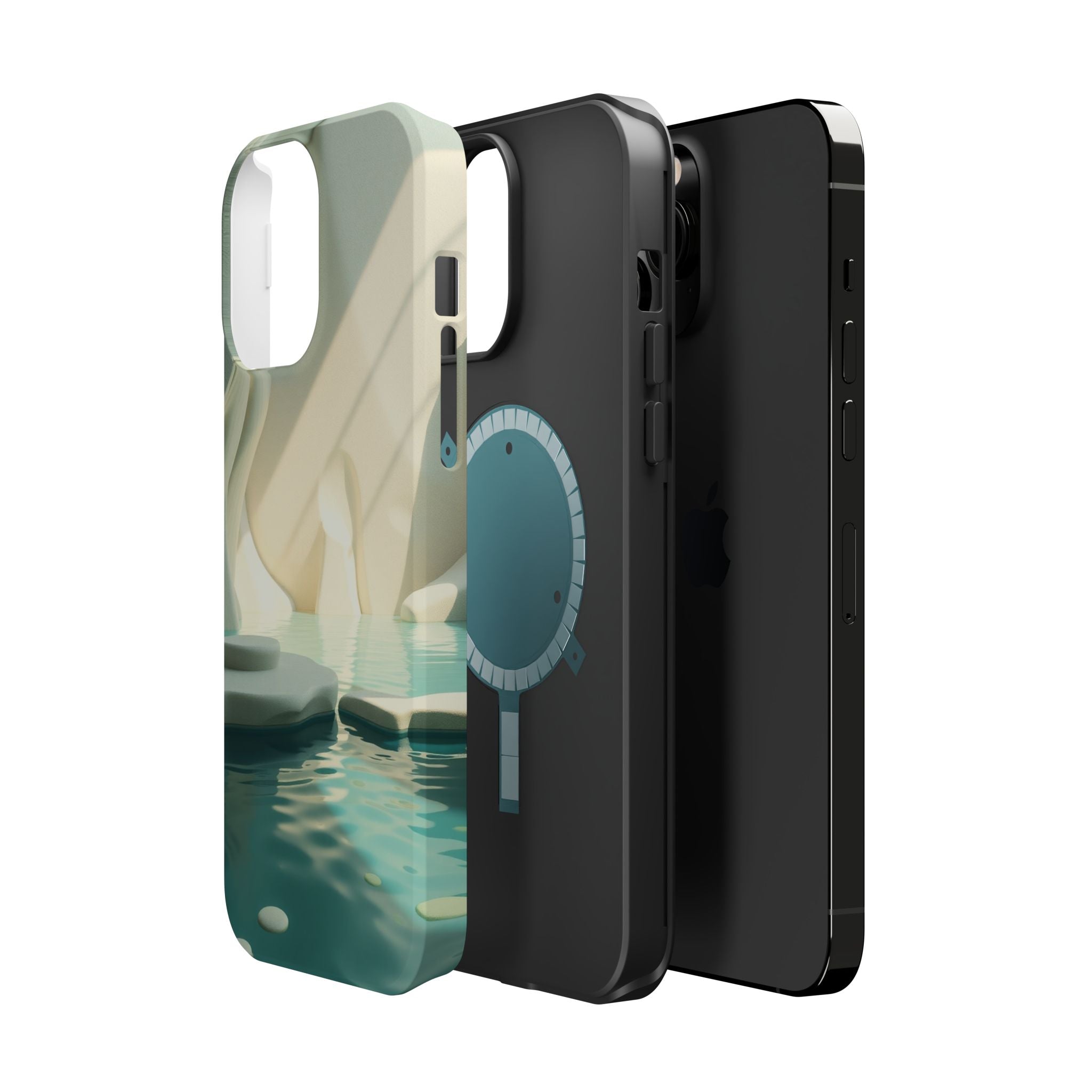 iPhone Tidal Pool 3D Digital Slim Everyday Designer Case · iPhone Case