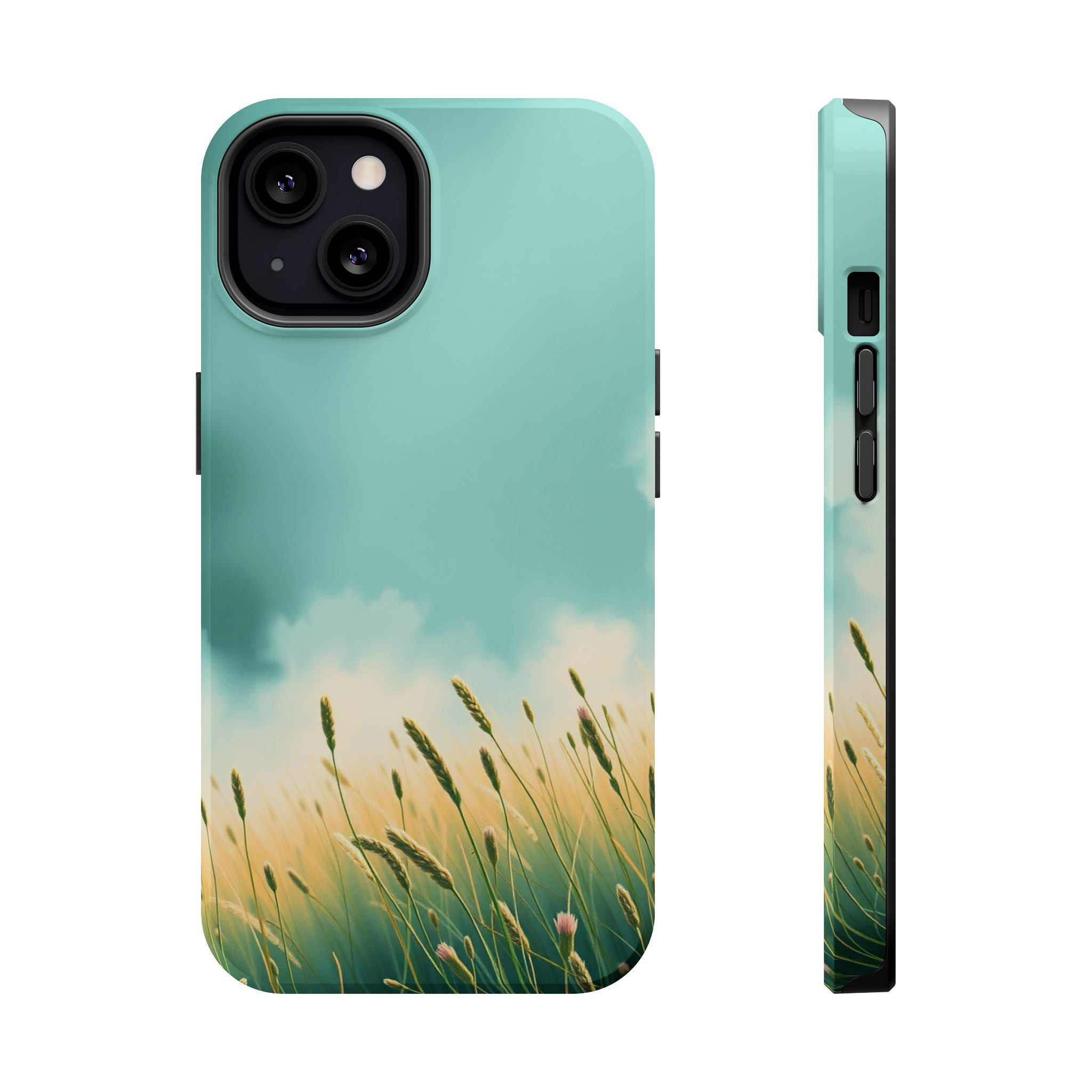 iPhone Mint And Blush Spring Meadow Slim Everyday Designer Case · iPhone Case