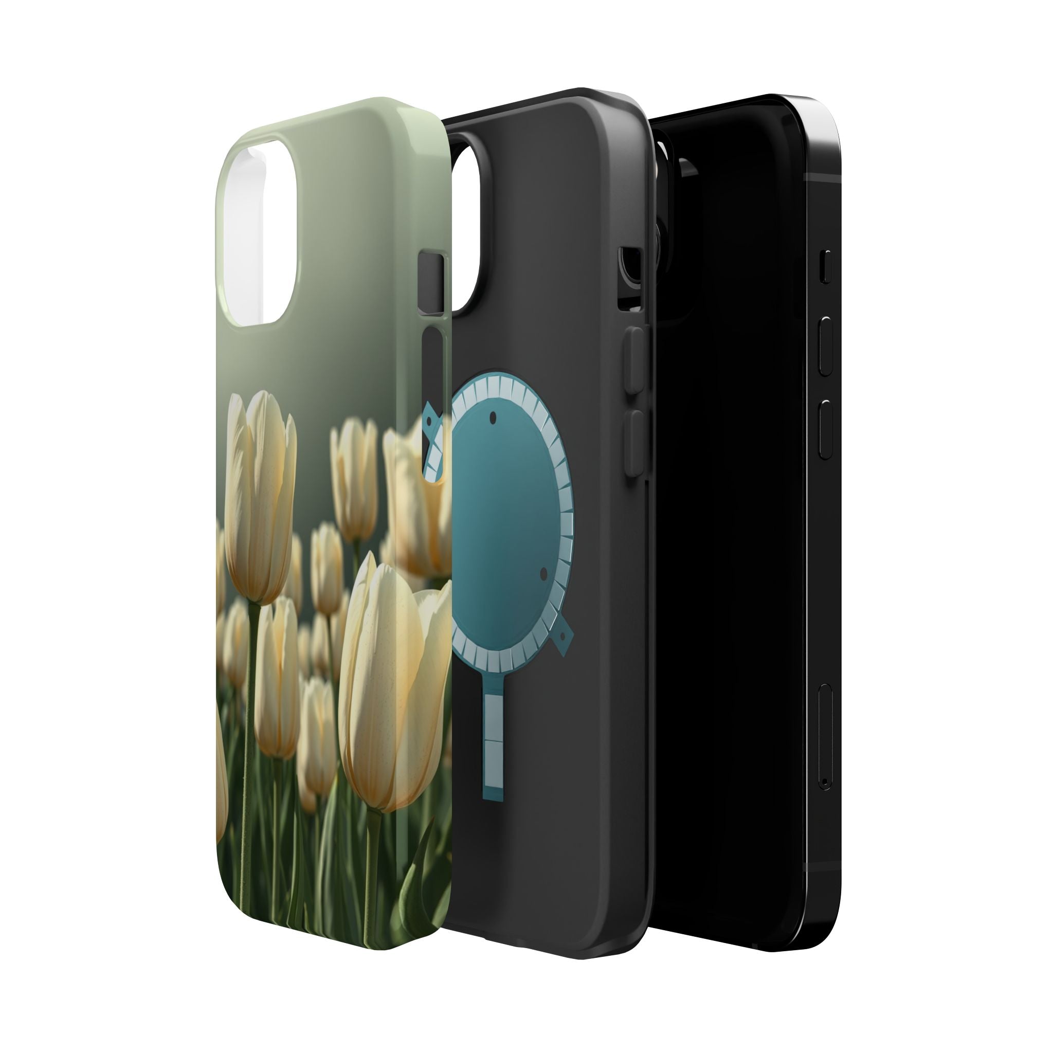 iPhone Tulip Row Serene Design Slim Everyday Designer Case · iPhone Case