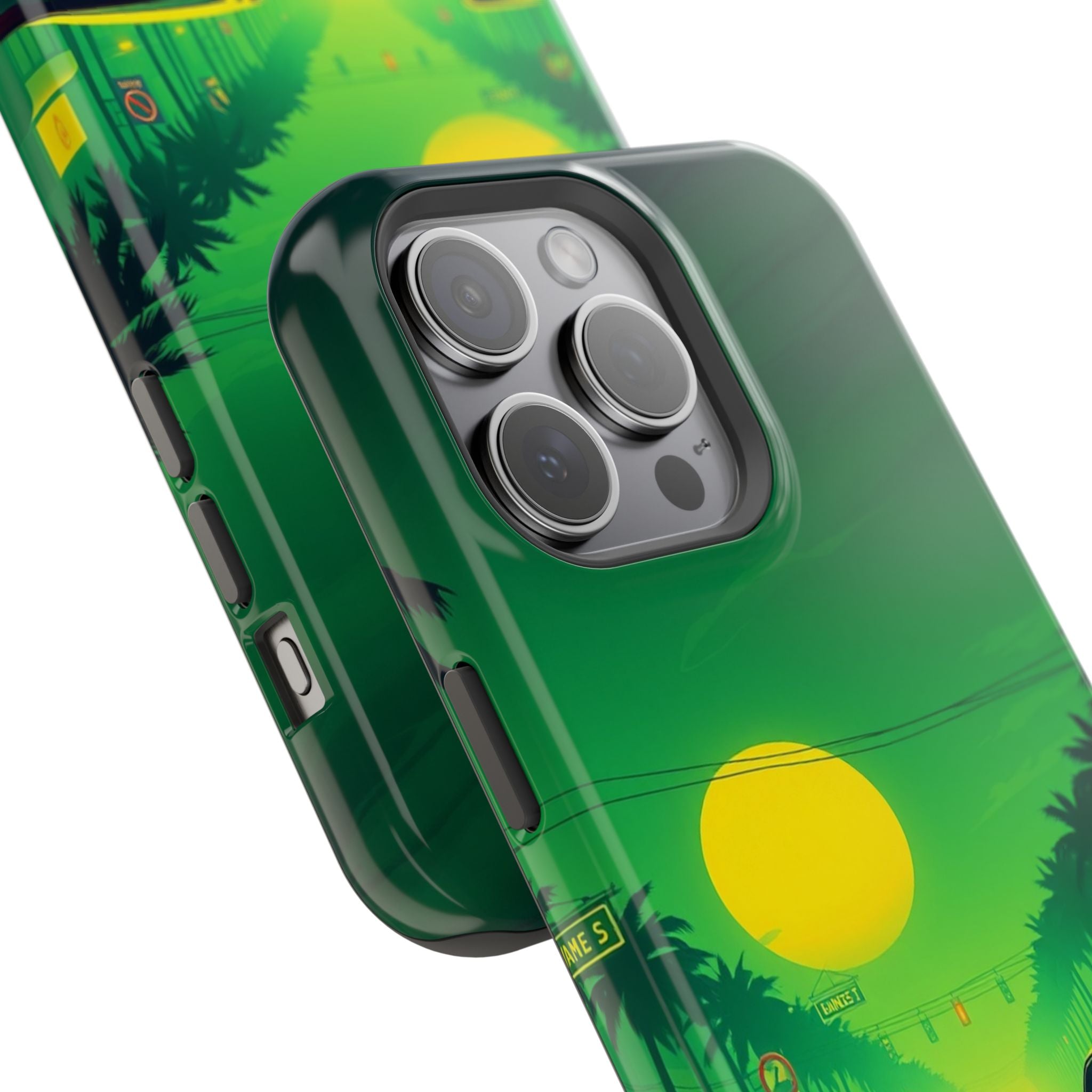 iPhone Dreamy Sunset Drive 80s Design Slim Everyday Designer Case · iPhone Case