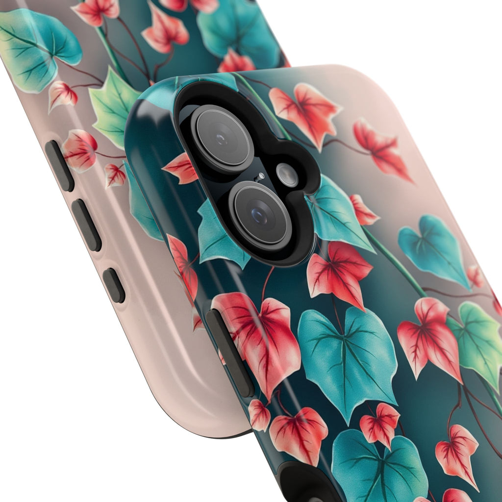 iPhone Art Nouveau Vine Teal And Coral Slim Snap Case · iPhone Case