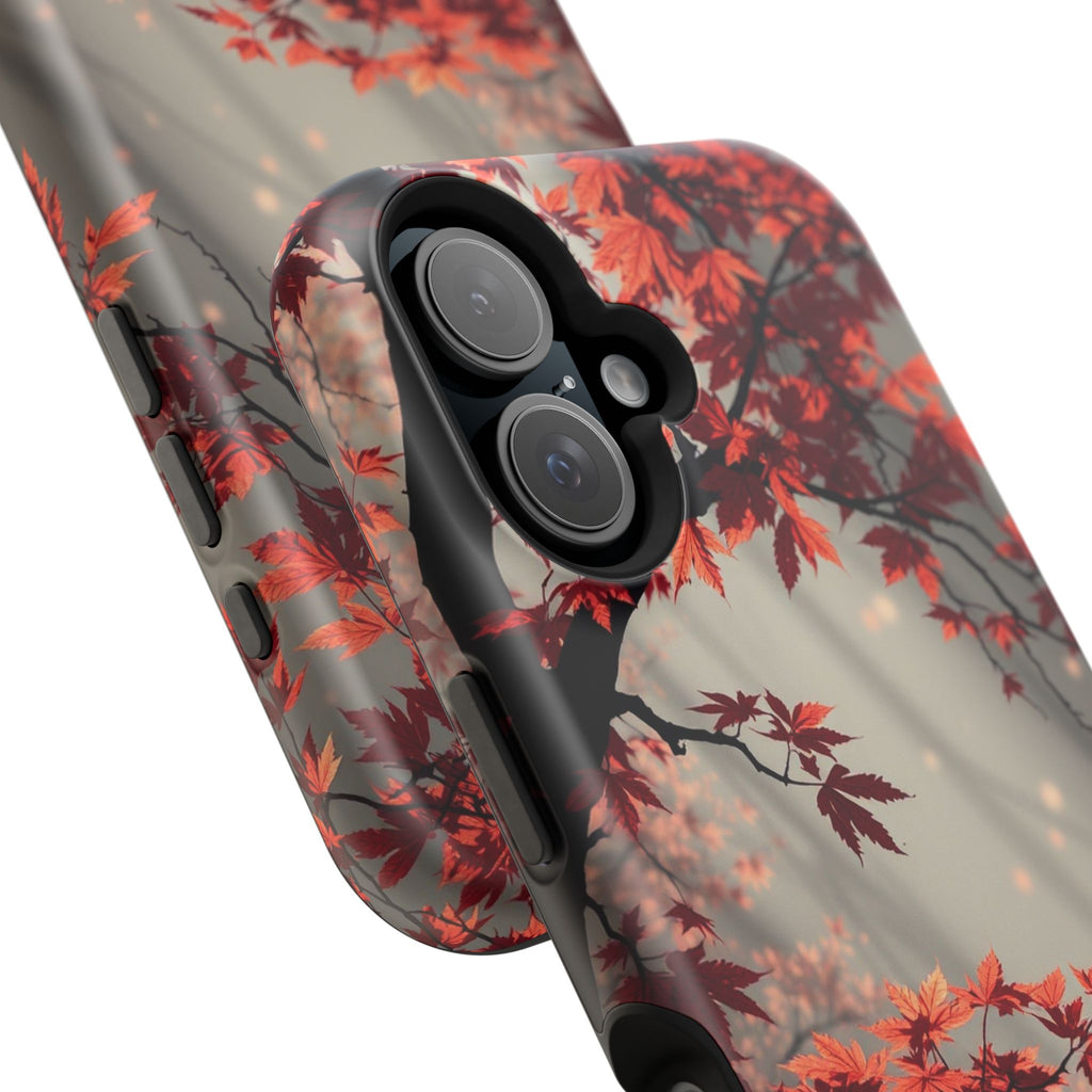 iPhone Charcoal And Copper Autumn Maple Slim Everyday iPhone 17 · iPhone Case