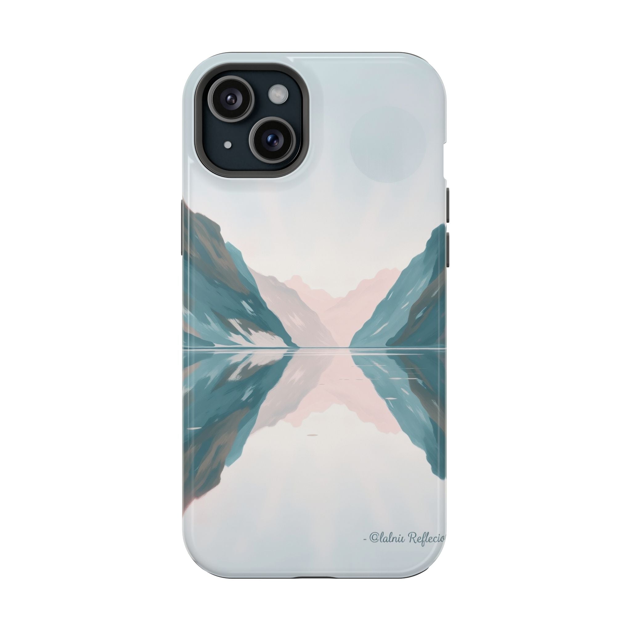 iPhone Fjord Reflection Oil Painting Impressionist iPhone Artistic · iPhone Case