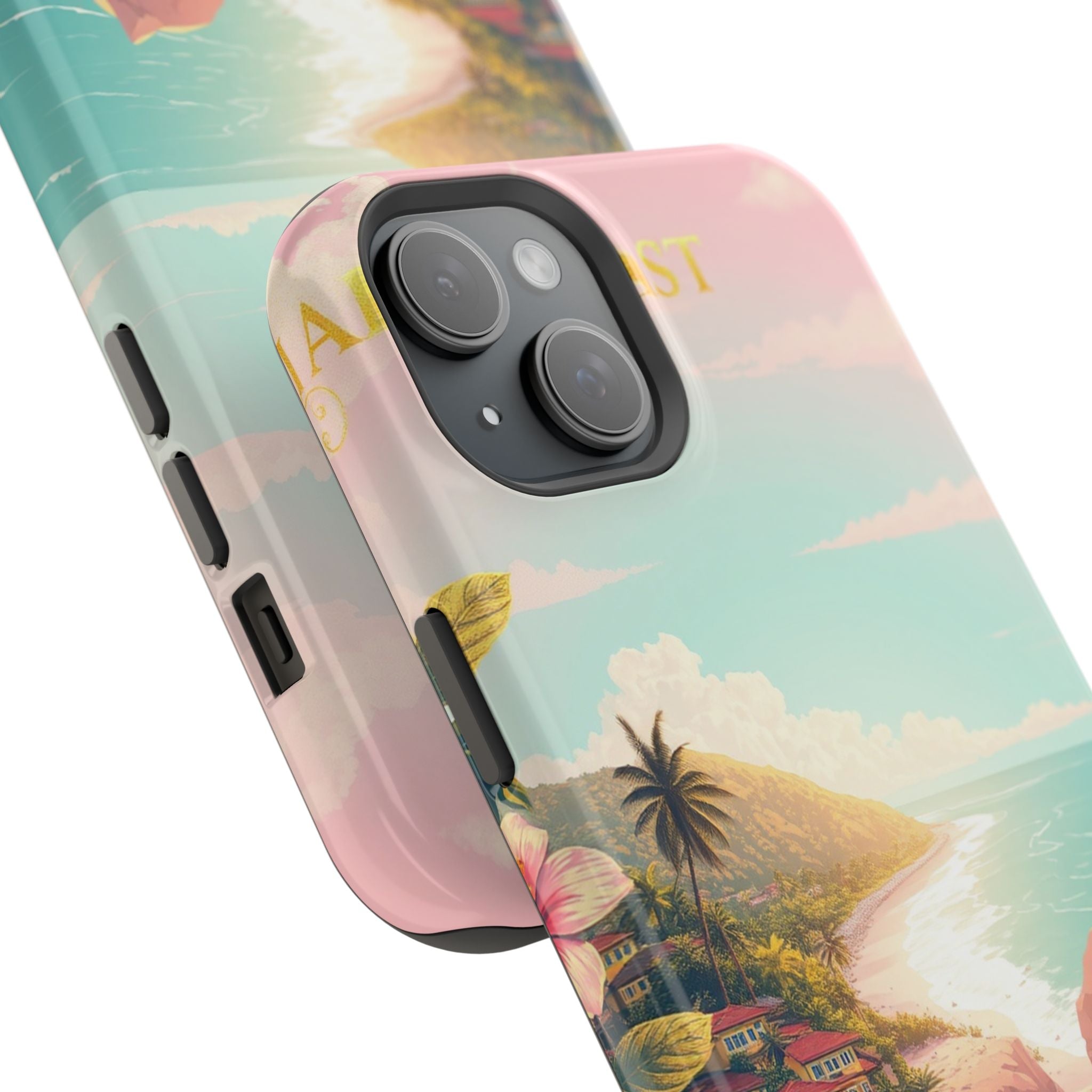 iPhone Mint And Blush Hibiscus Coast Slim Everyday iPhone 14 Designer · iPhone C