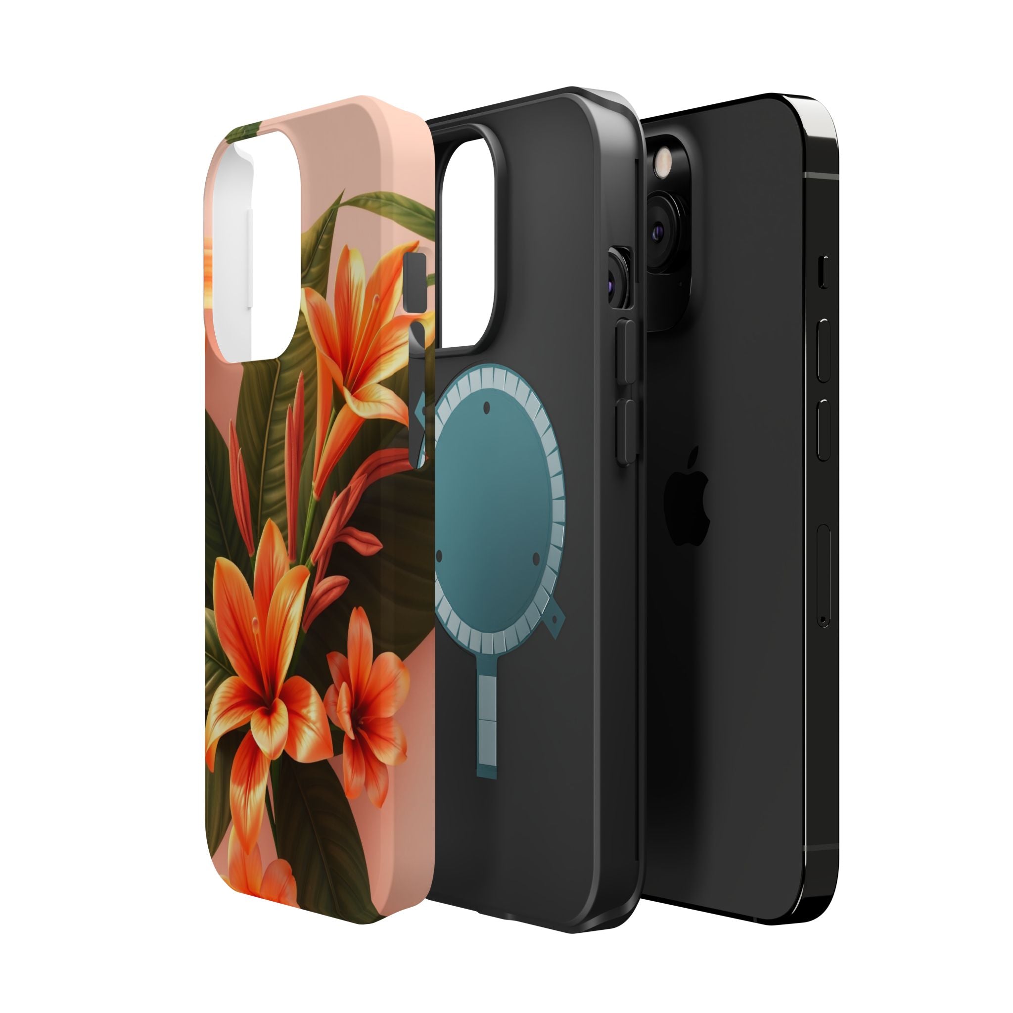 iPhone Tropical Bloom 3D Digital Bold Modern Everyday Snap Case · iPhone Case