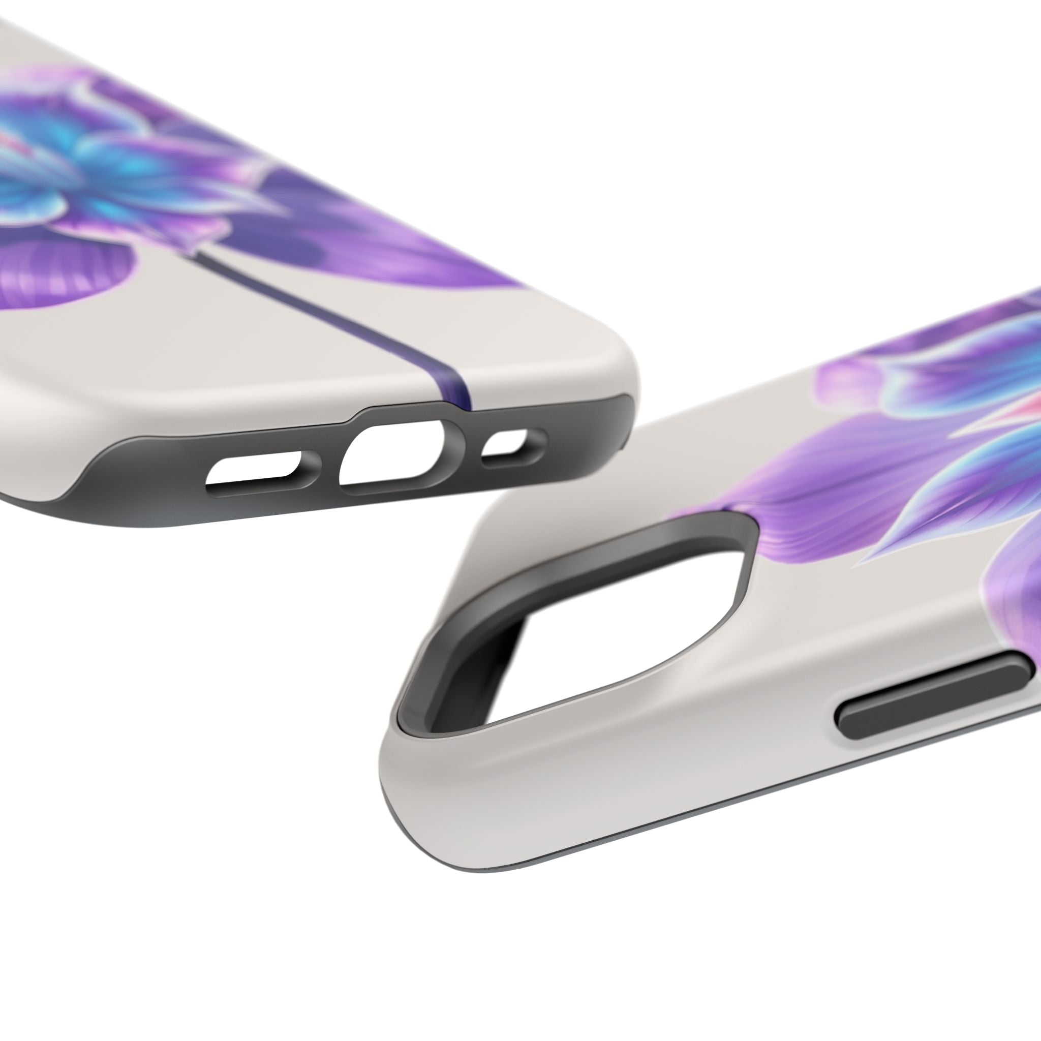 iPhone Dreamy Neon Floral Design 10 Slim Everyday Designer Case · iPhone Case