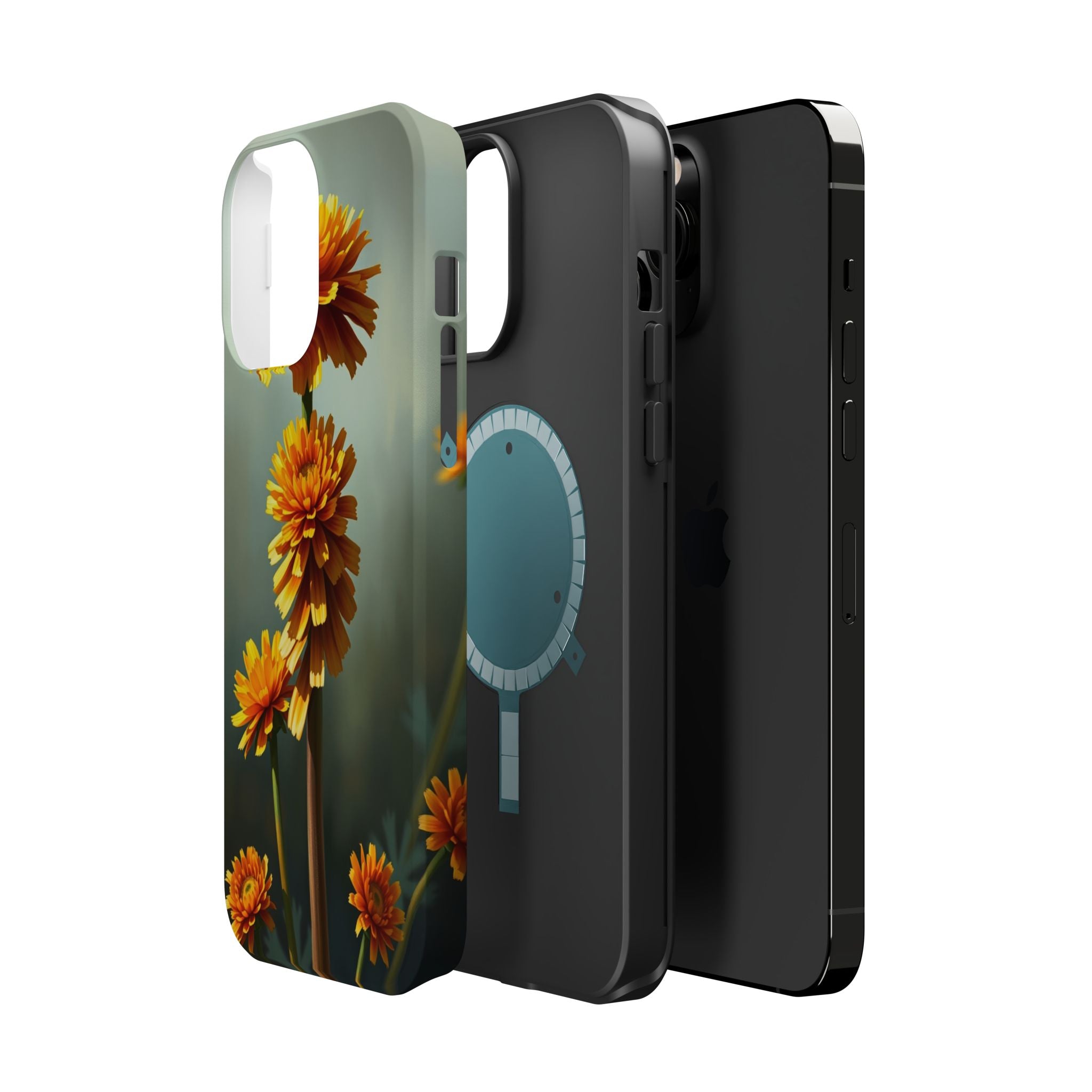 iPhone Ranunculus Stack Electric Art Slim Everyday Designer Case · iPhone Case
