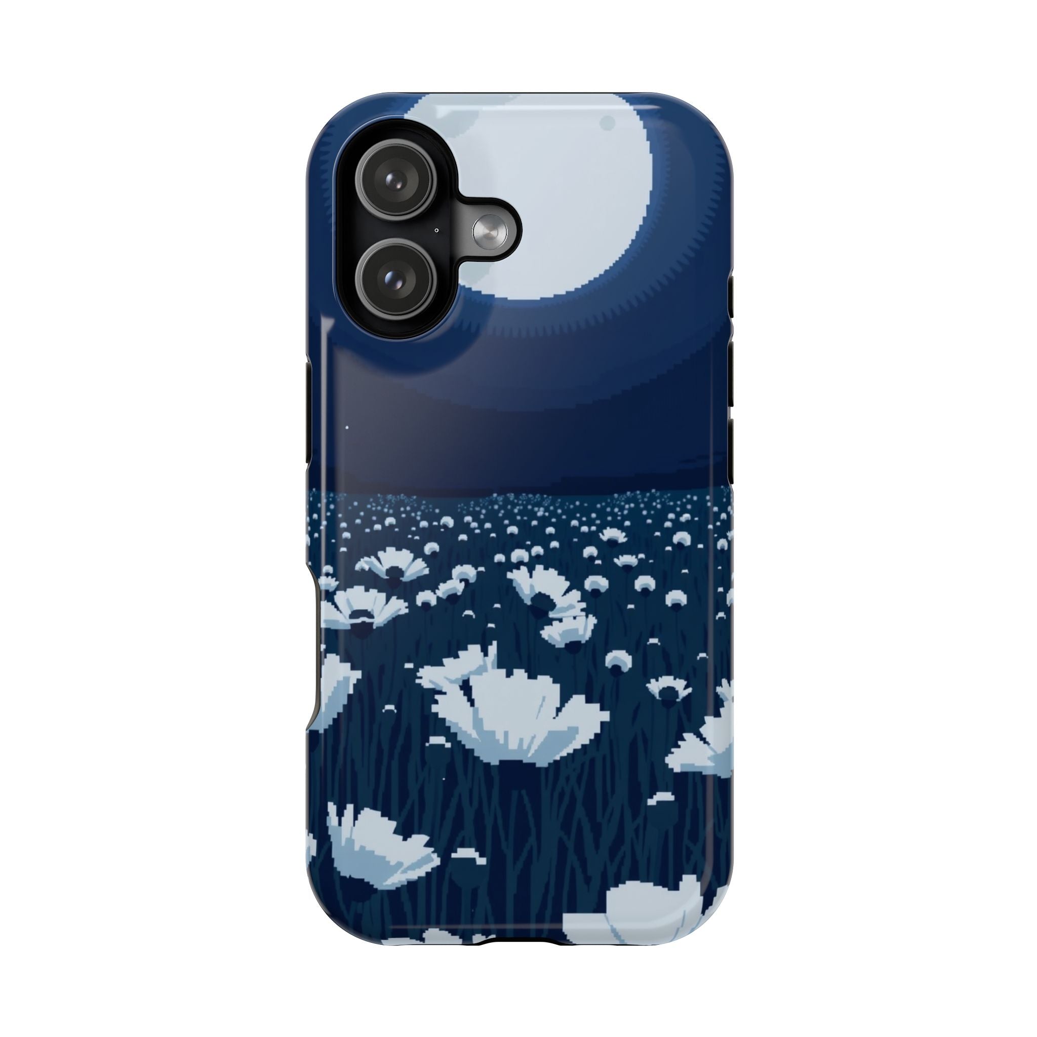 iPhone Poppy Field Pixel Art -Bit Bold Modern Everyday Snap Case · iPhone Case