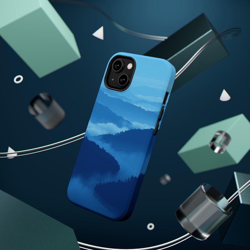 iPhone Fog Rolling Over Hills Pixel Art -Bit Slim iPhone Everyday · iPhone Case