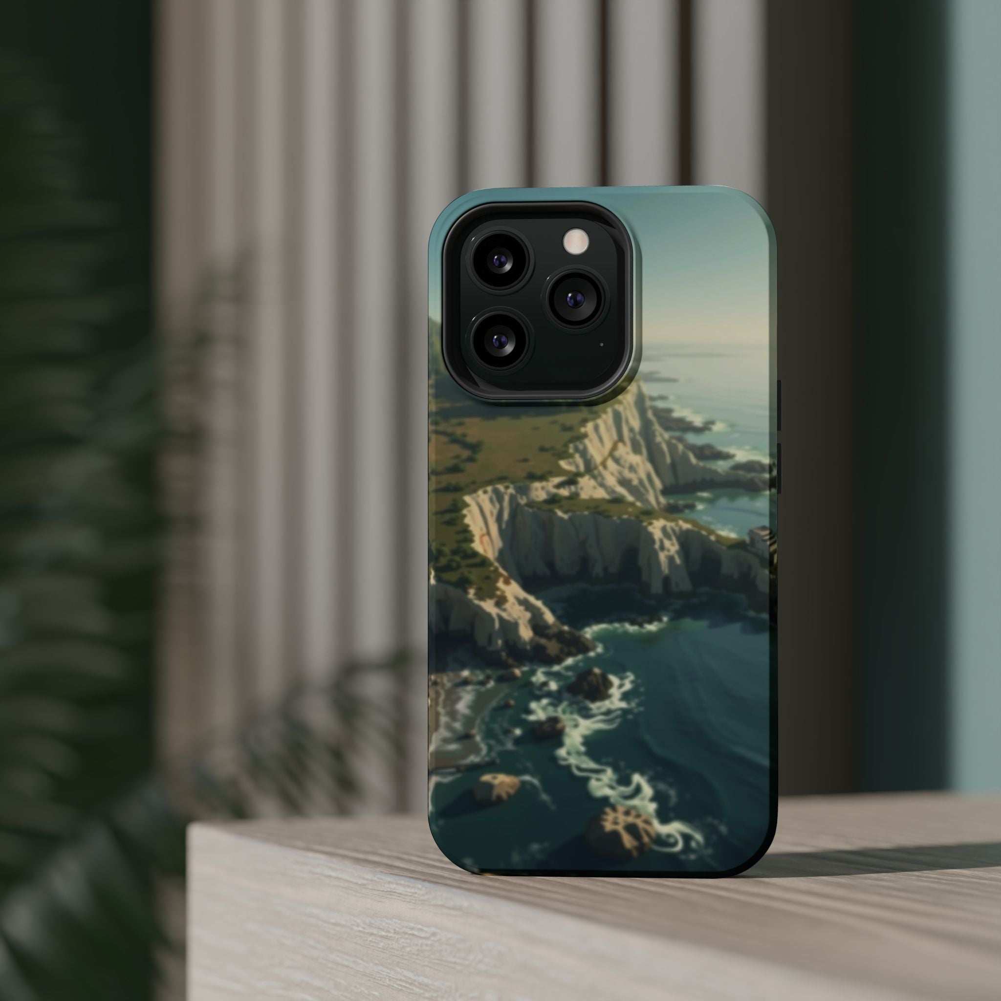 iPhone Shoreline Aerial Mystic Art Bold Modern Everyday Snap Case · iPhone Case