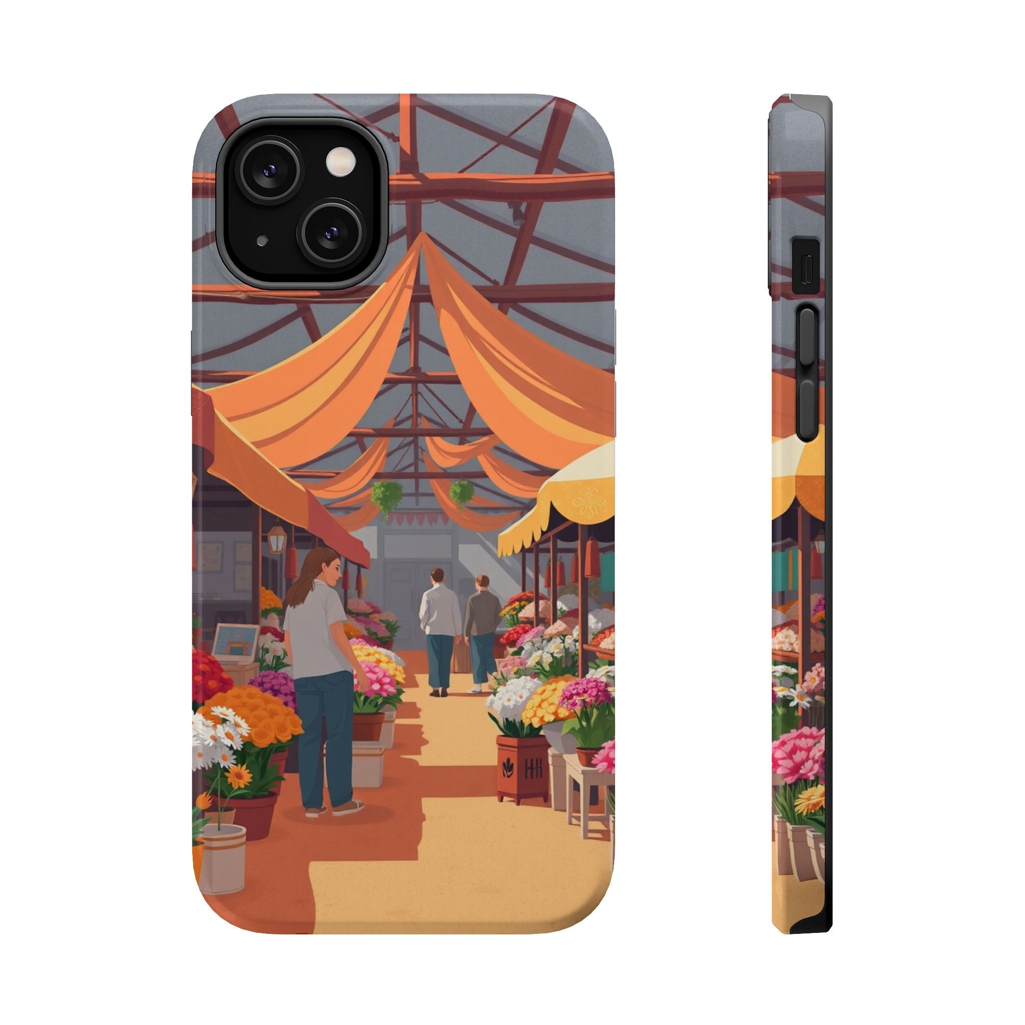 iPhone Vibrant Flower Market Design Slim Everyday Designer Case · iPhone Case