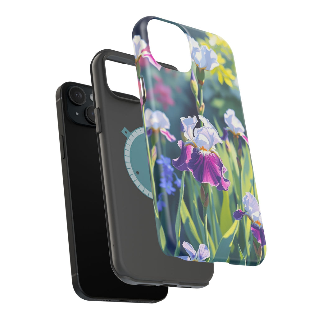 iPhone Vibrant Iris Garden Design Bold Modern Everyday Snap Case · iPhone Case