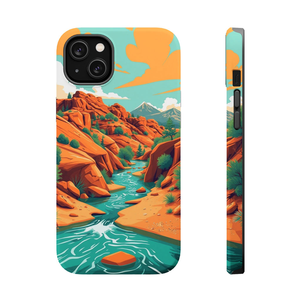 iPhone Vibrant Spring Creek Design Bold Modern Everyday Snap Case · iPhone Case