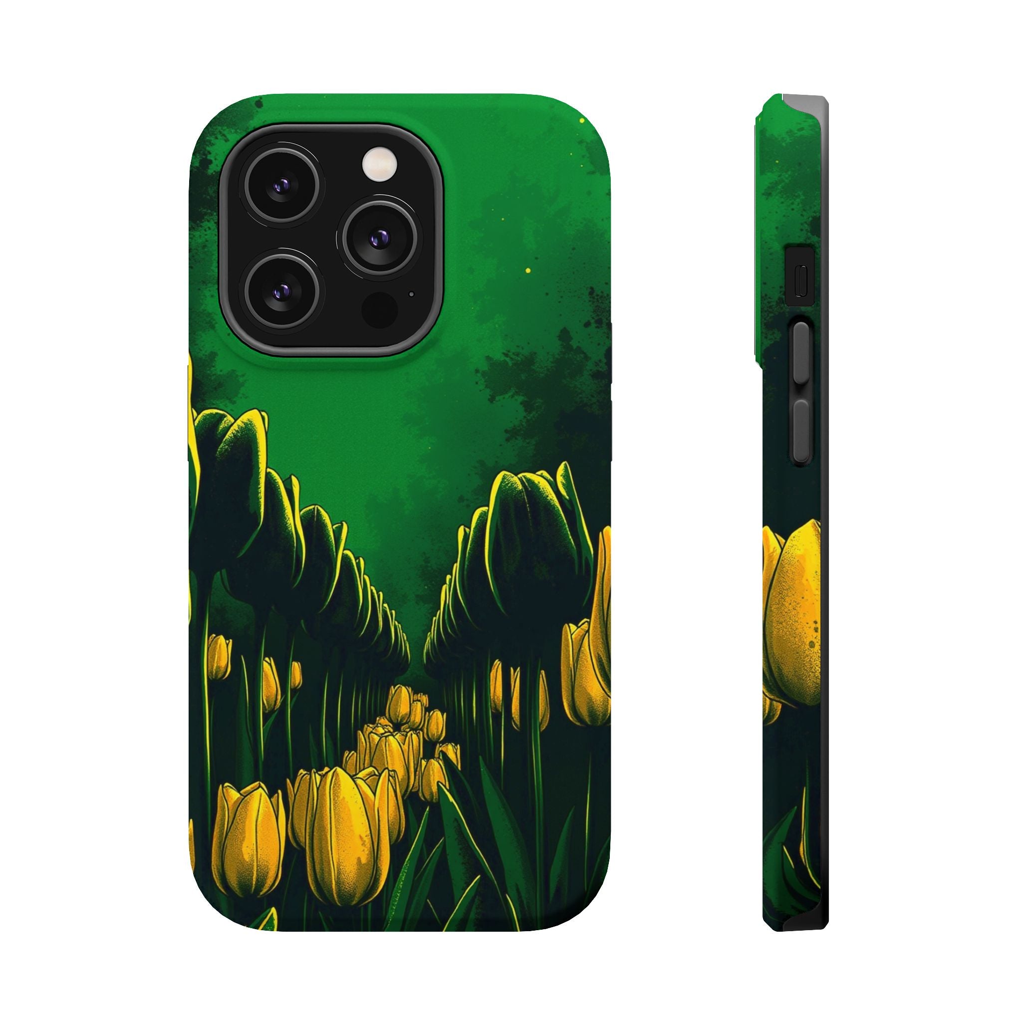 iPhone Tulip Row Emerald Green And Gold Slim Snap Case · iPhone Case