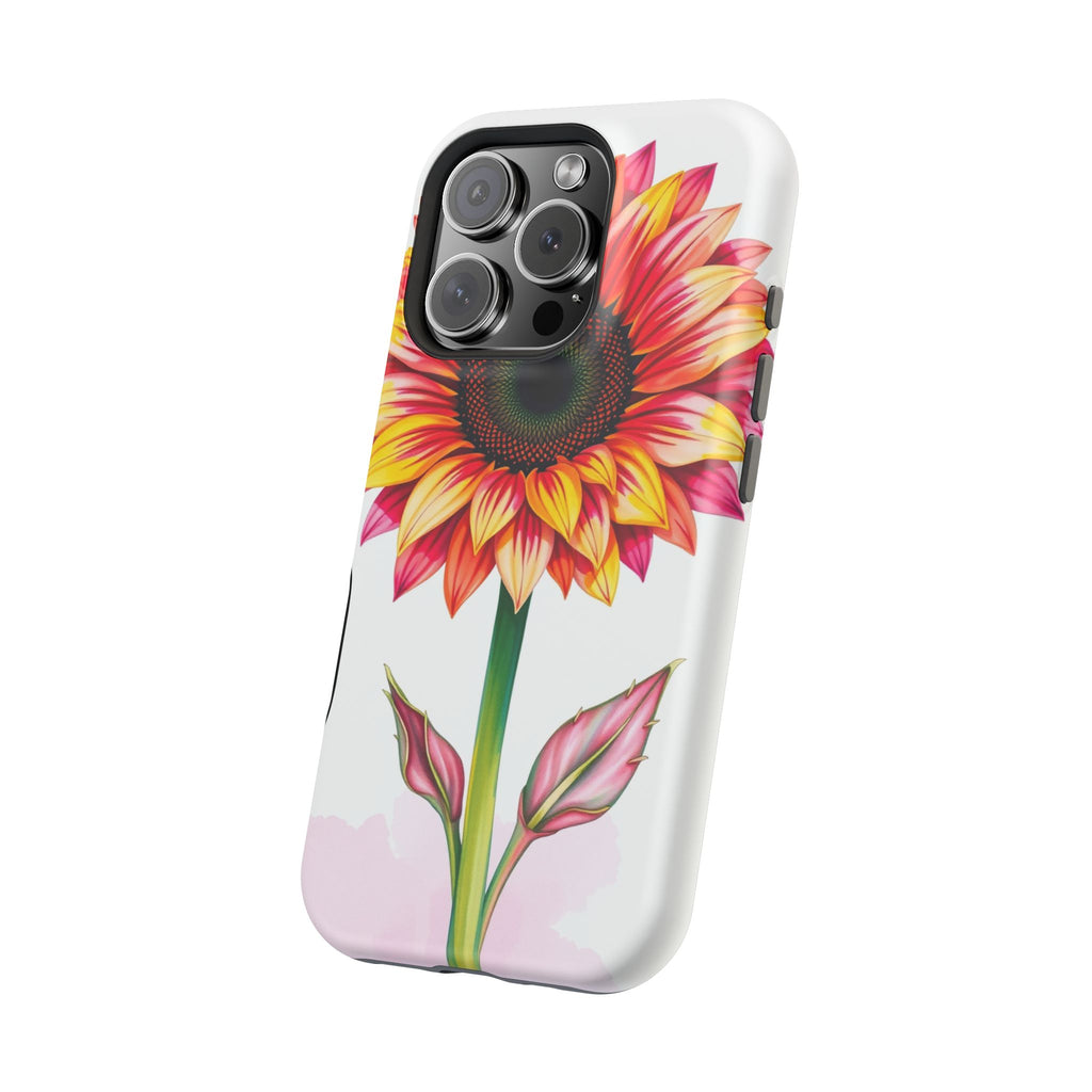 iPhone Sunflower Pop Vibrant Watercolor Slim Snap Case · iPhone Case